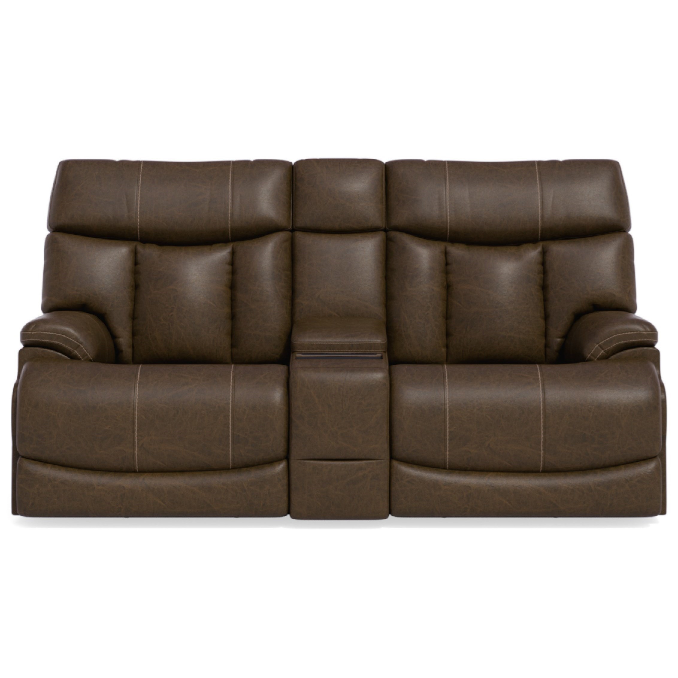 Flexsteel loveseat deals recliner with console