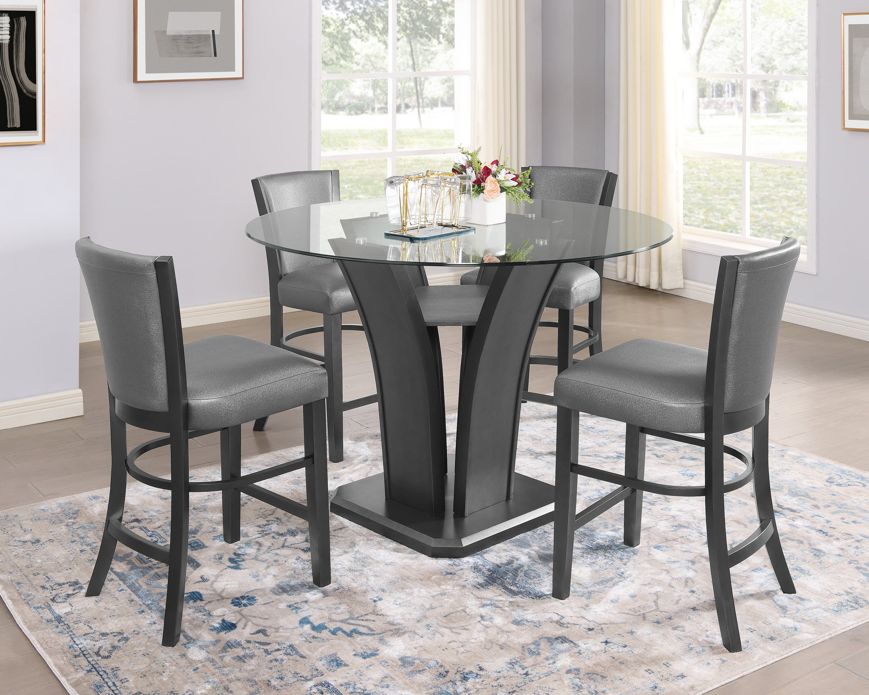 Modern counter discount height dining chairs