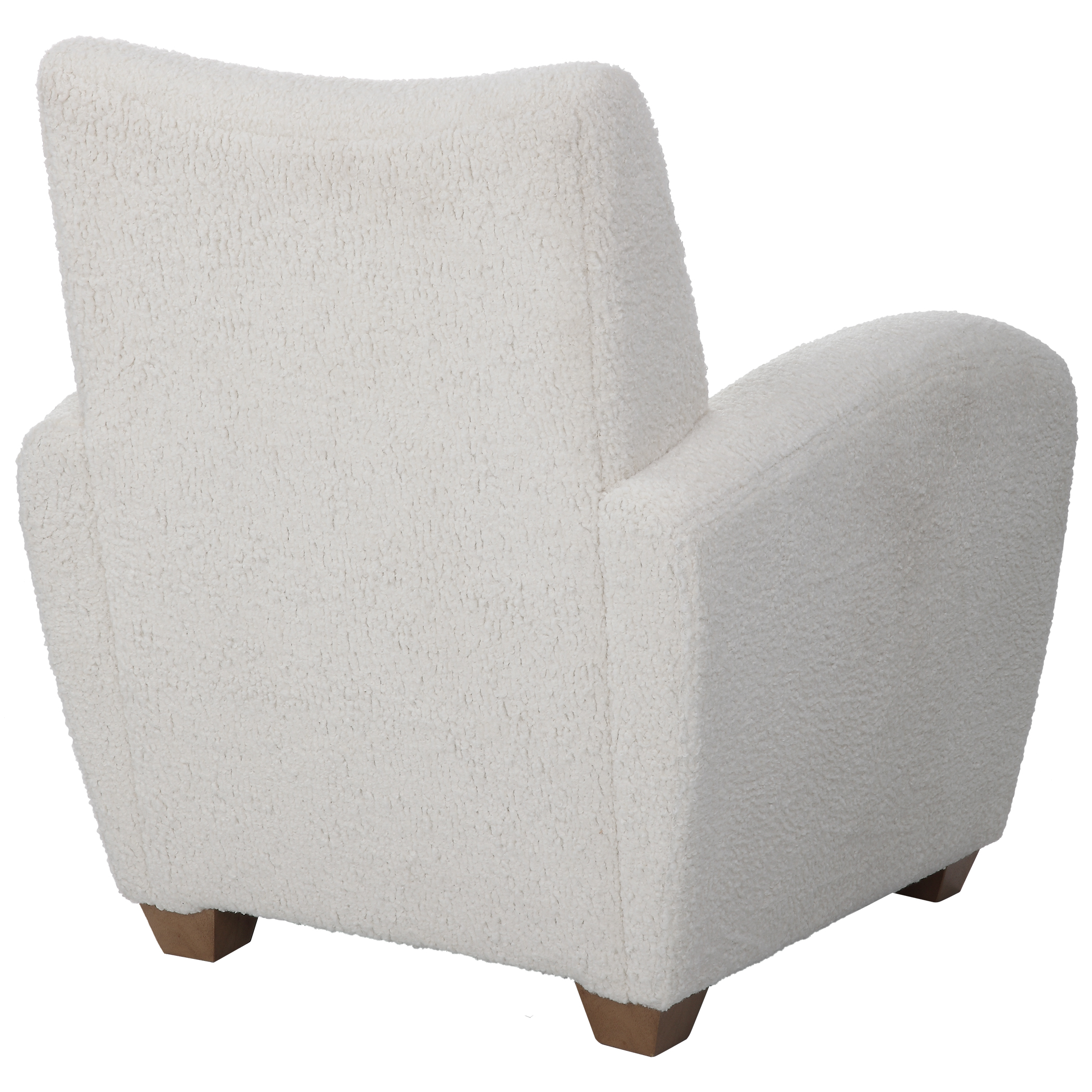 Plush white online chair