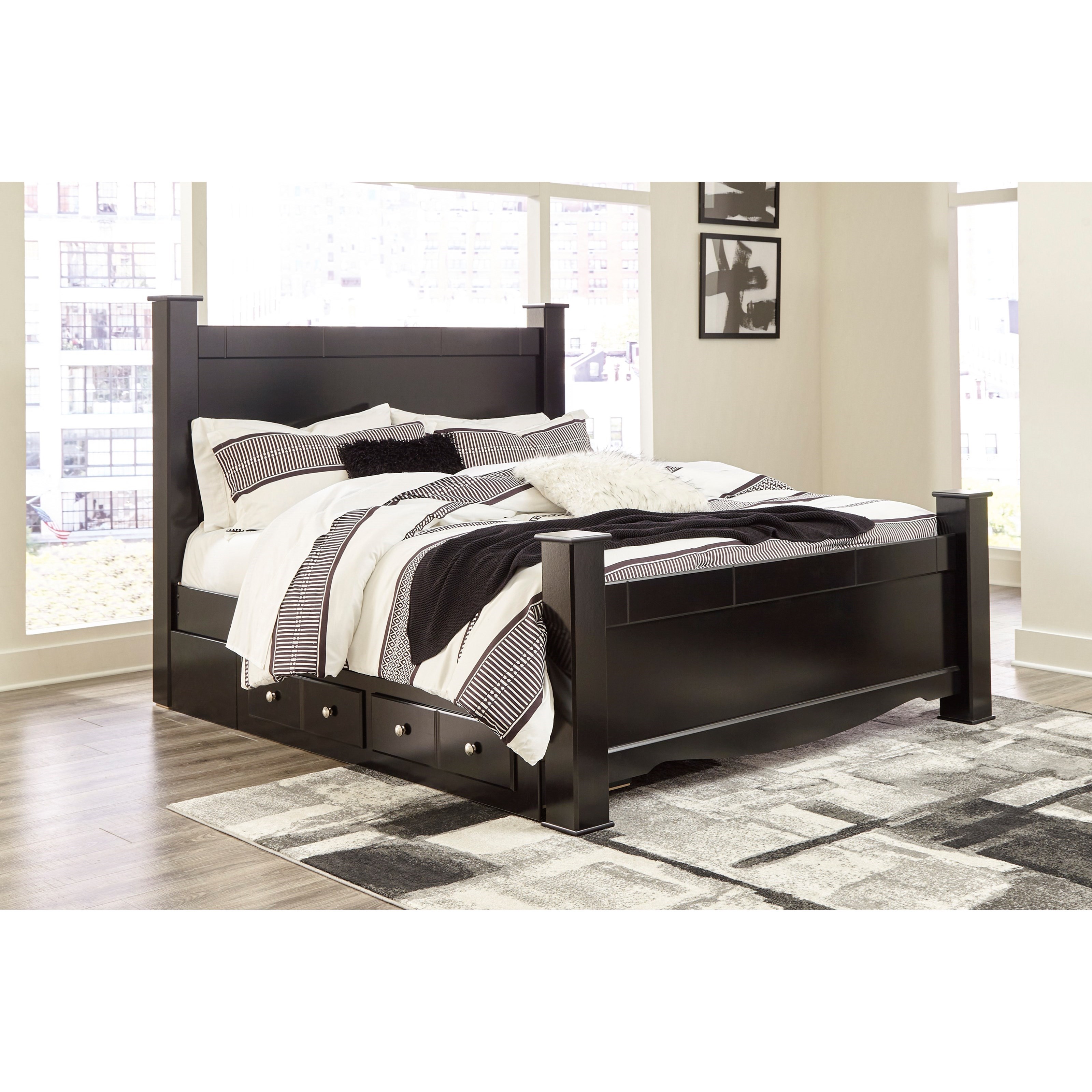 Ashley furniture poster deals bed