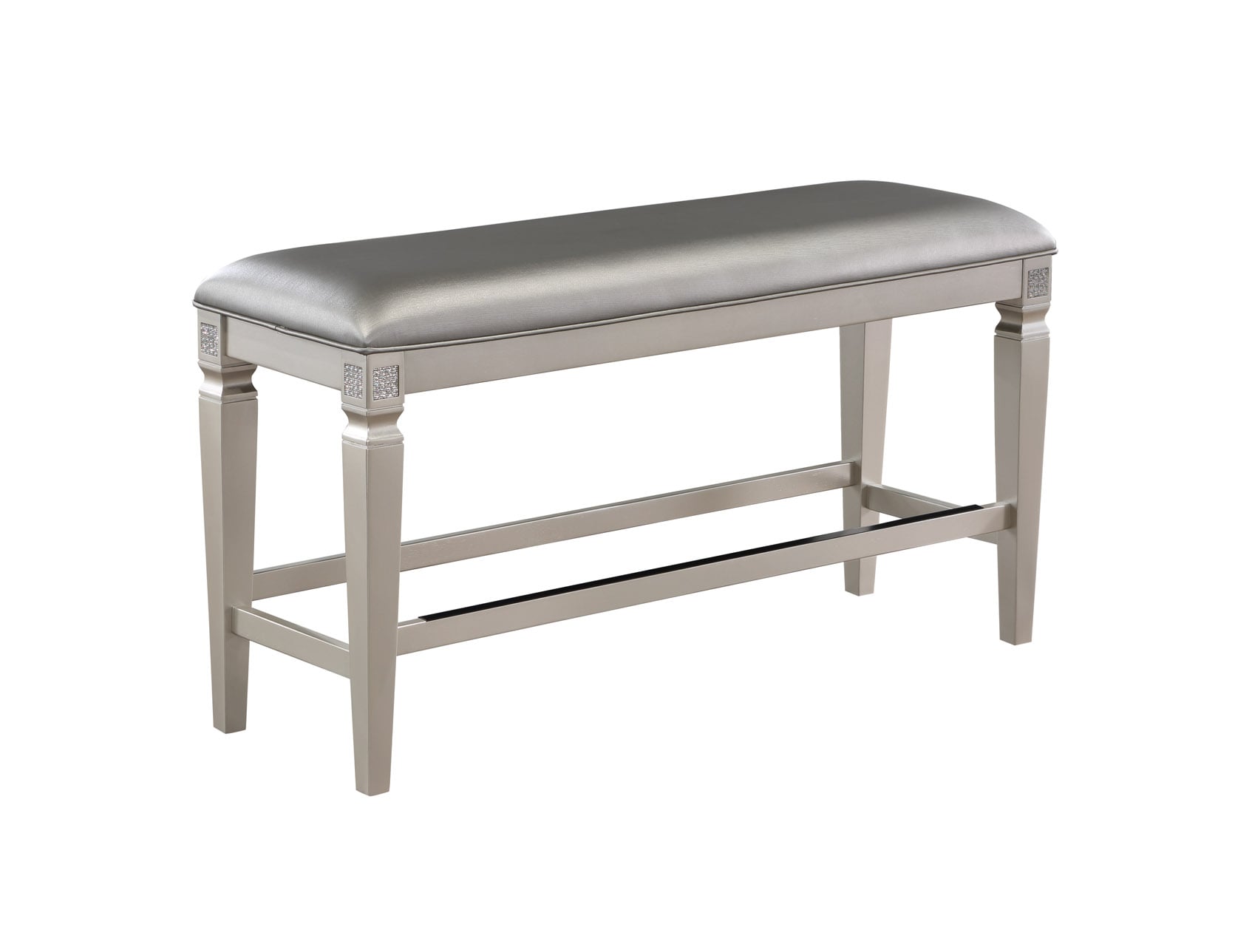 Counter height best sale upholstered bench