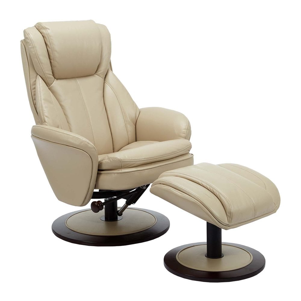 Progressive Furniture M135 Norway M135 821200 Casual Swivel Recliner and Ottoman Simply Home by Lindy s Recliner Three Way