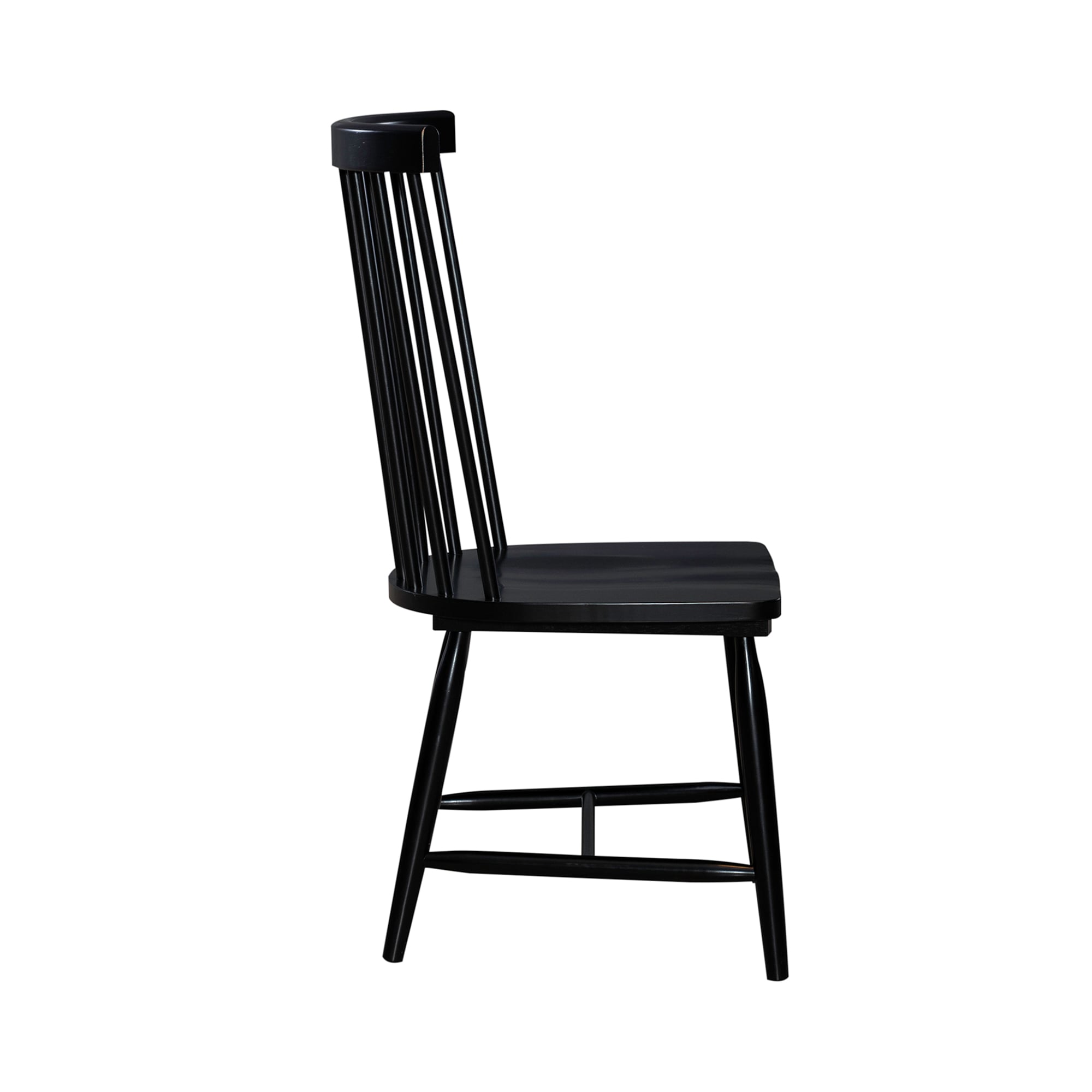 Black spindle chair with arms hot sale