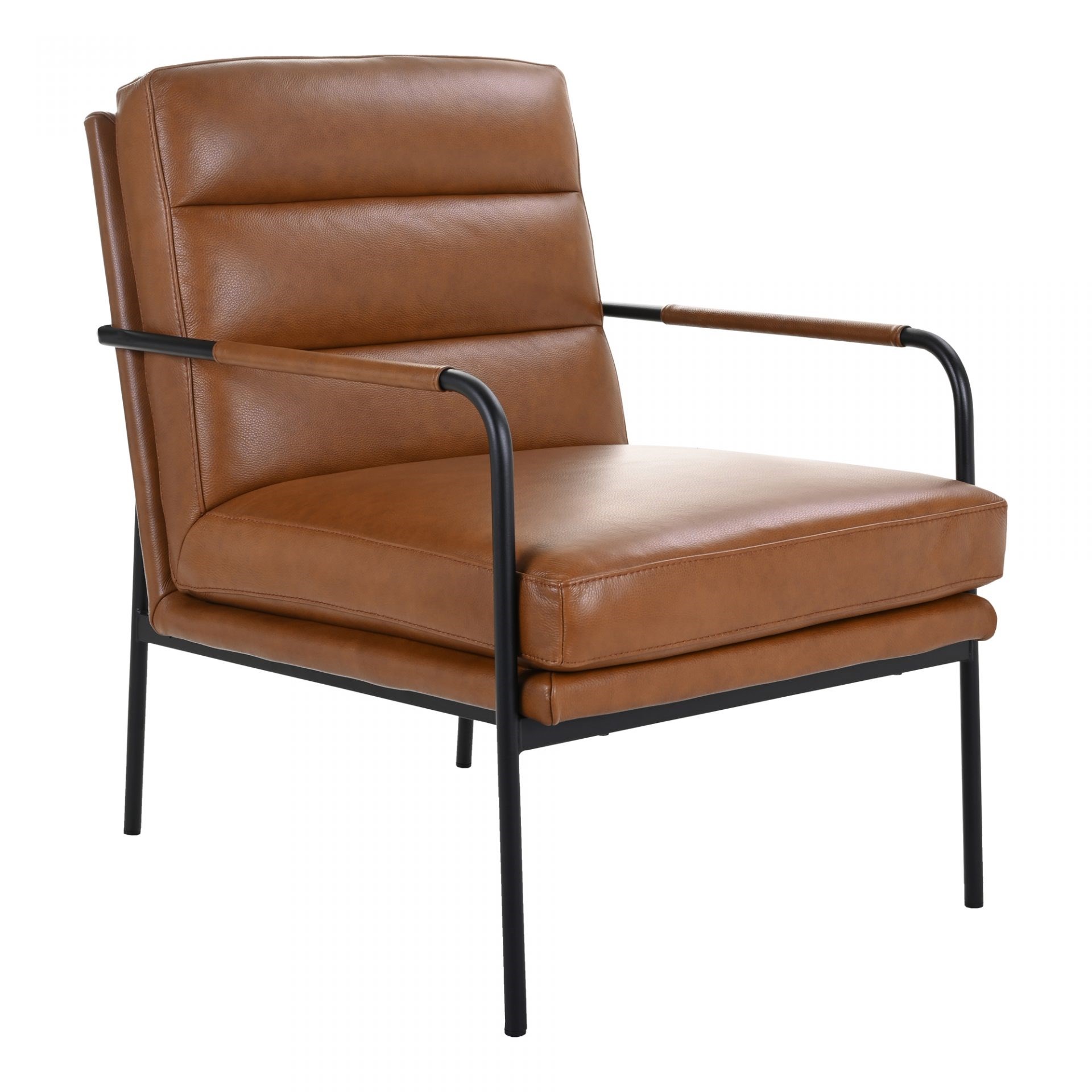 Chestnut brown deals leather chair