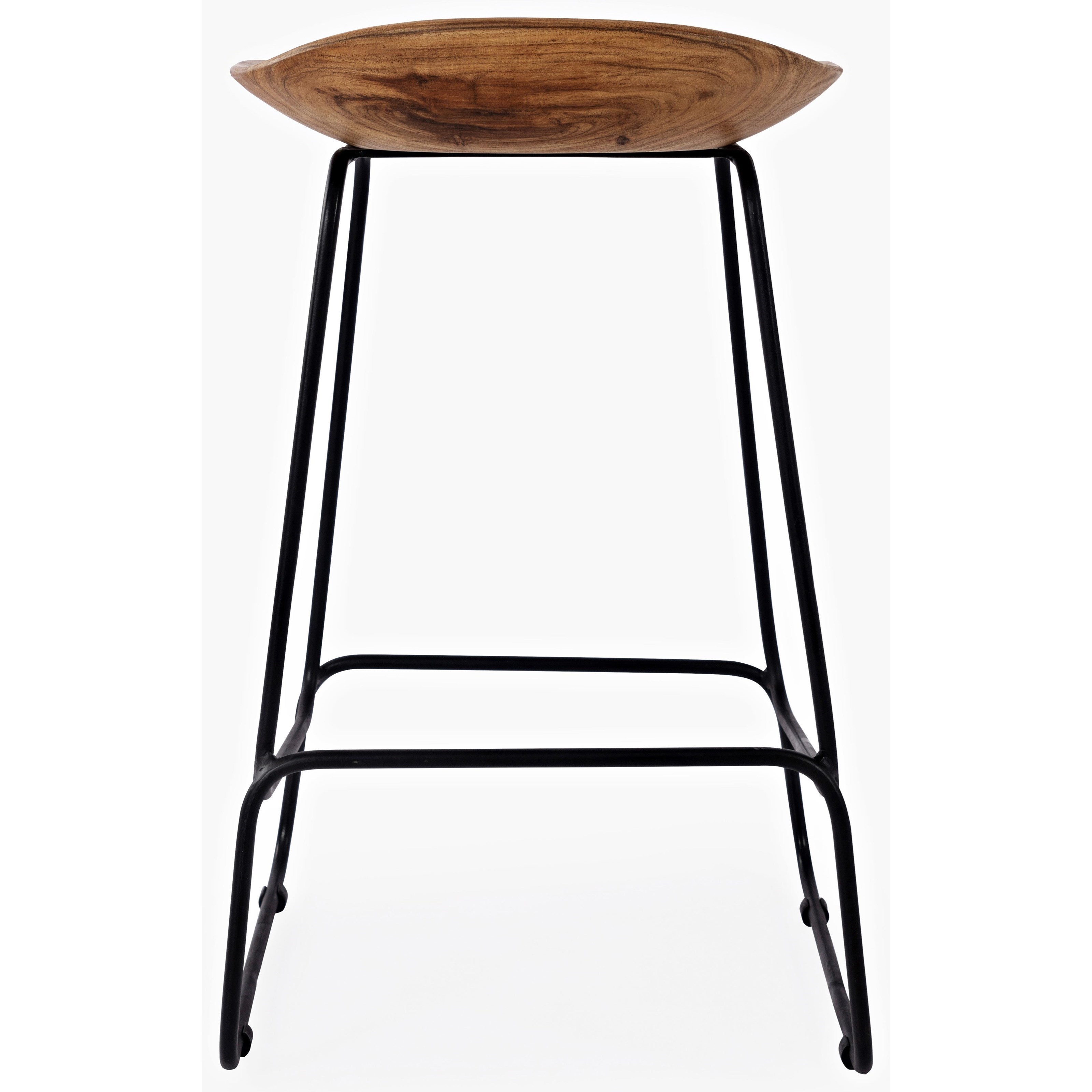 Belfort Essentials Live Edge 567722898 Backless Stool Belfort Furniture Bar Bar Stools