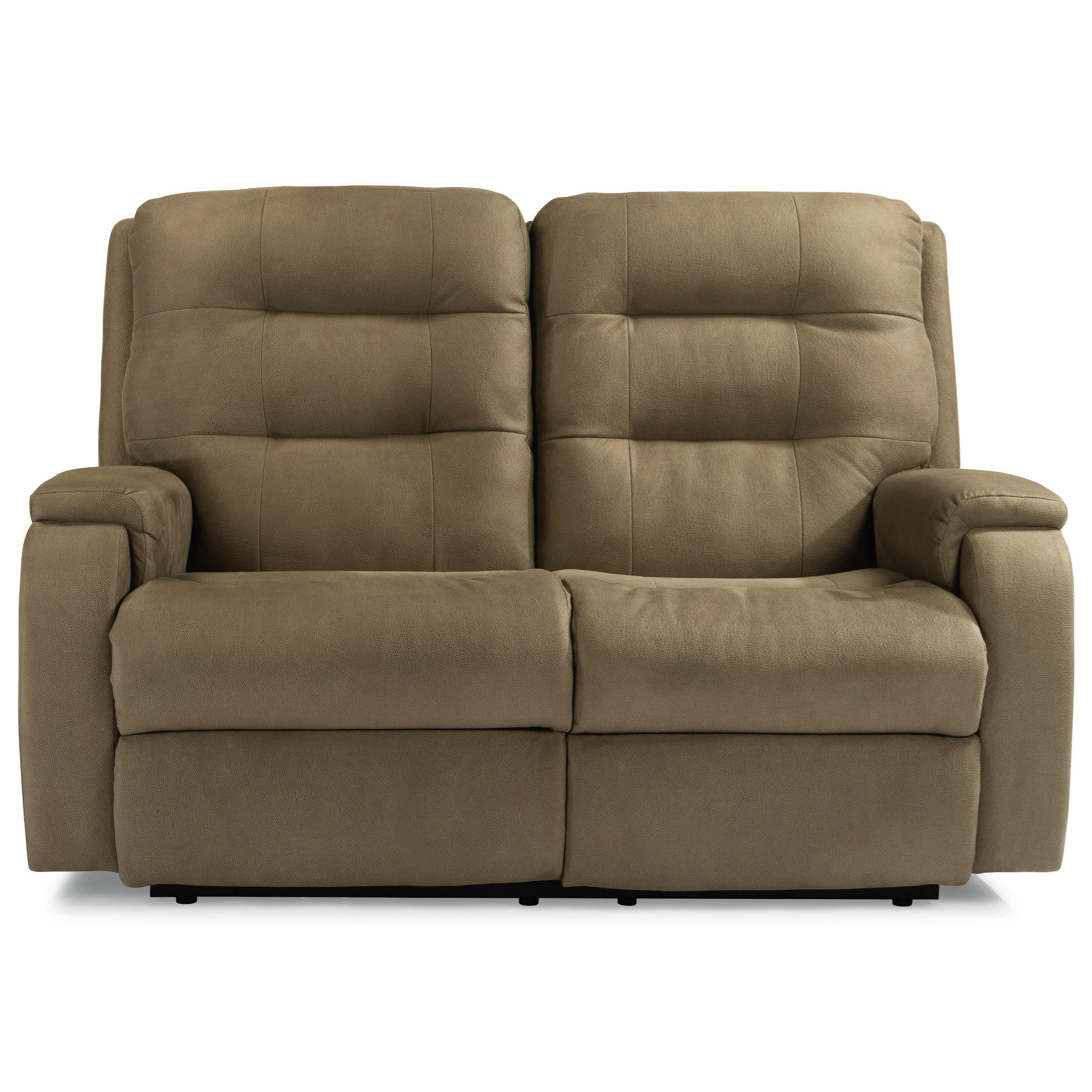 Flexsteel Arlo 2810-60H 407-01 Contemporary Power Reclining Loveseat ...