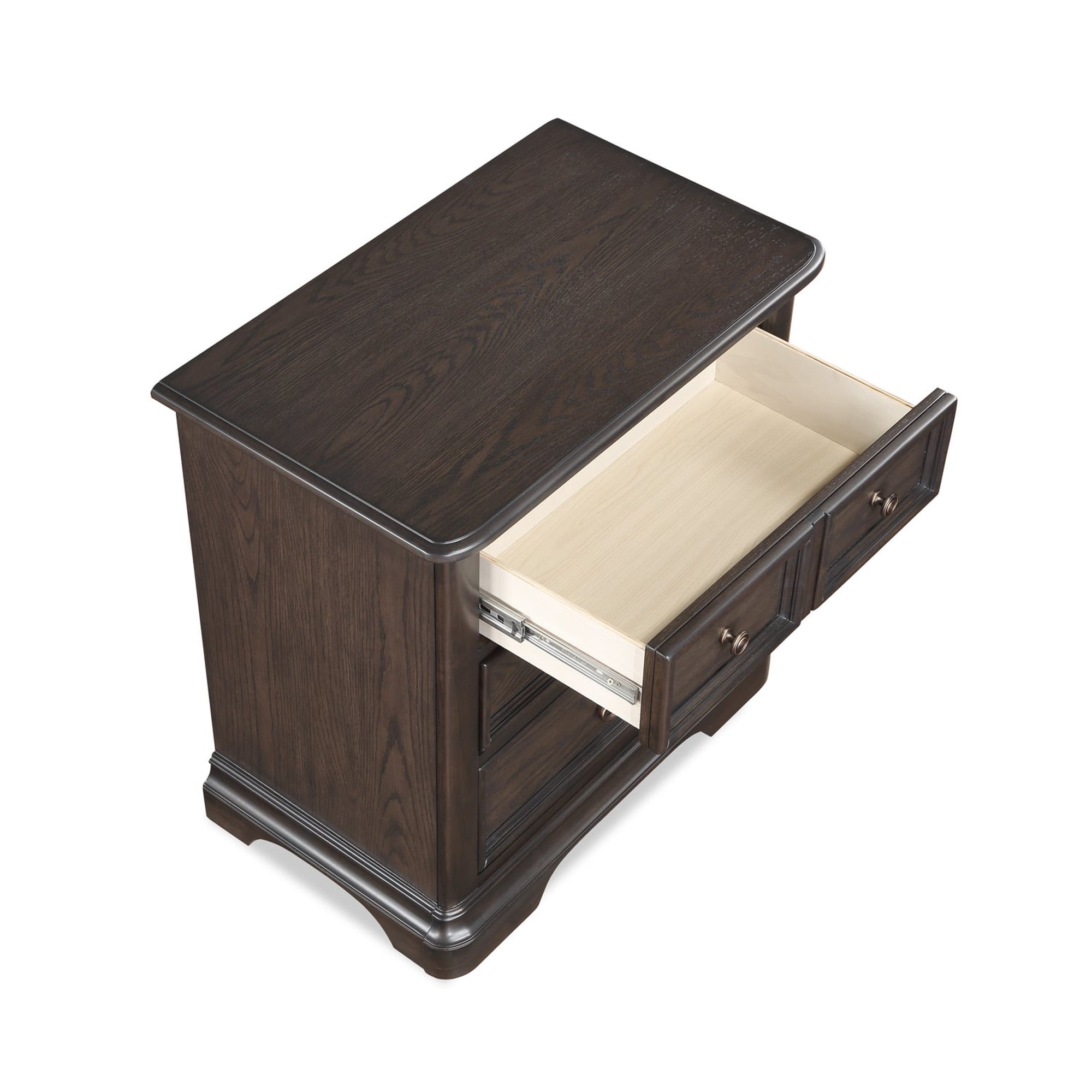 Crown Mark Stanley B1600-2 Traditional 3-Drawer Nightstand with Marble Top, A1 Furniture & Mattress