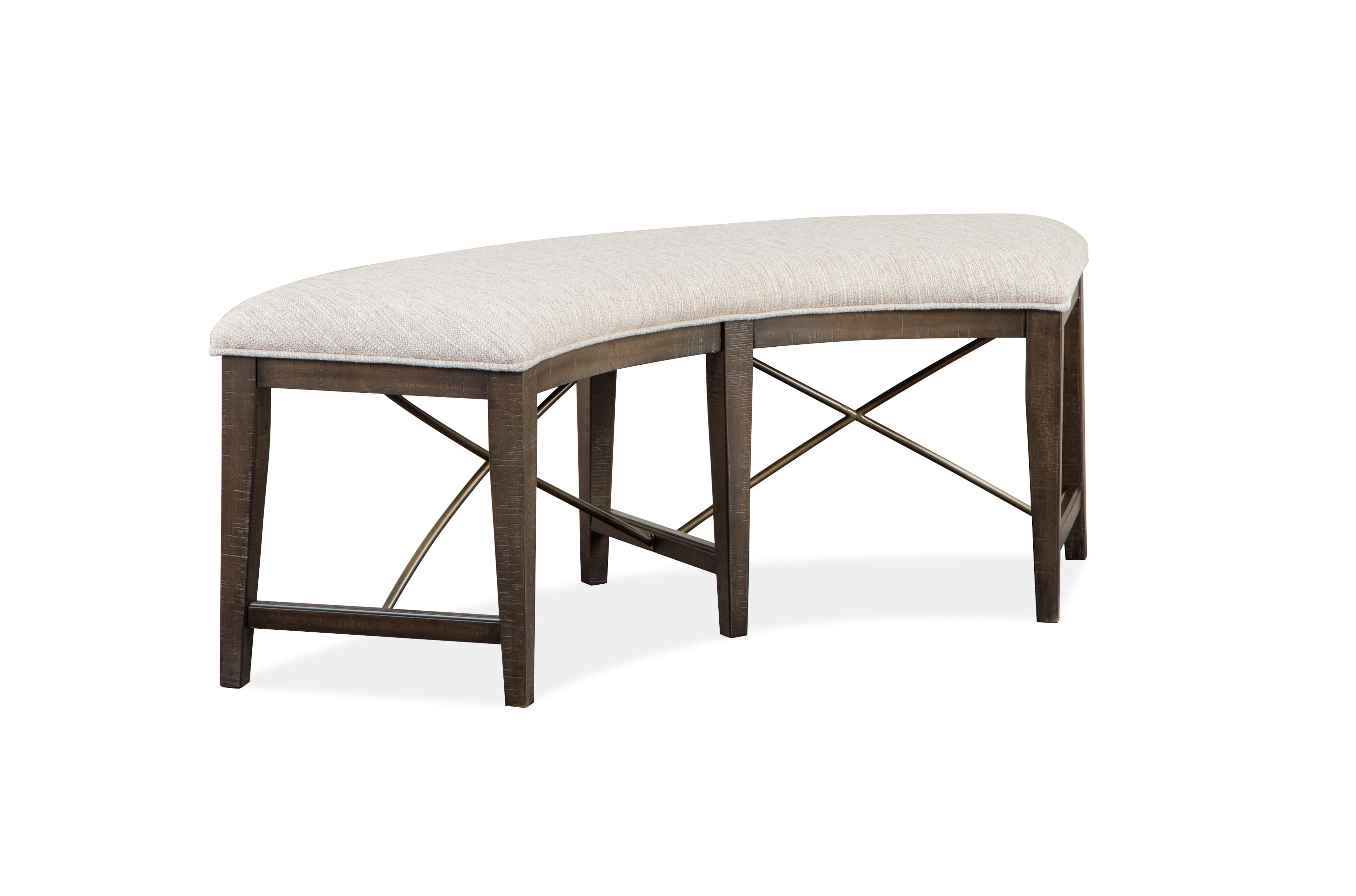 Curved dining settee discount bench