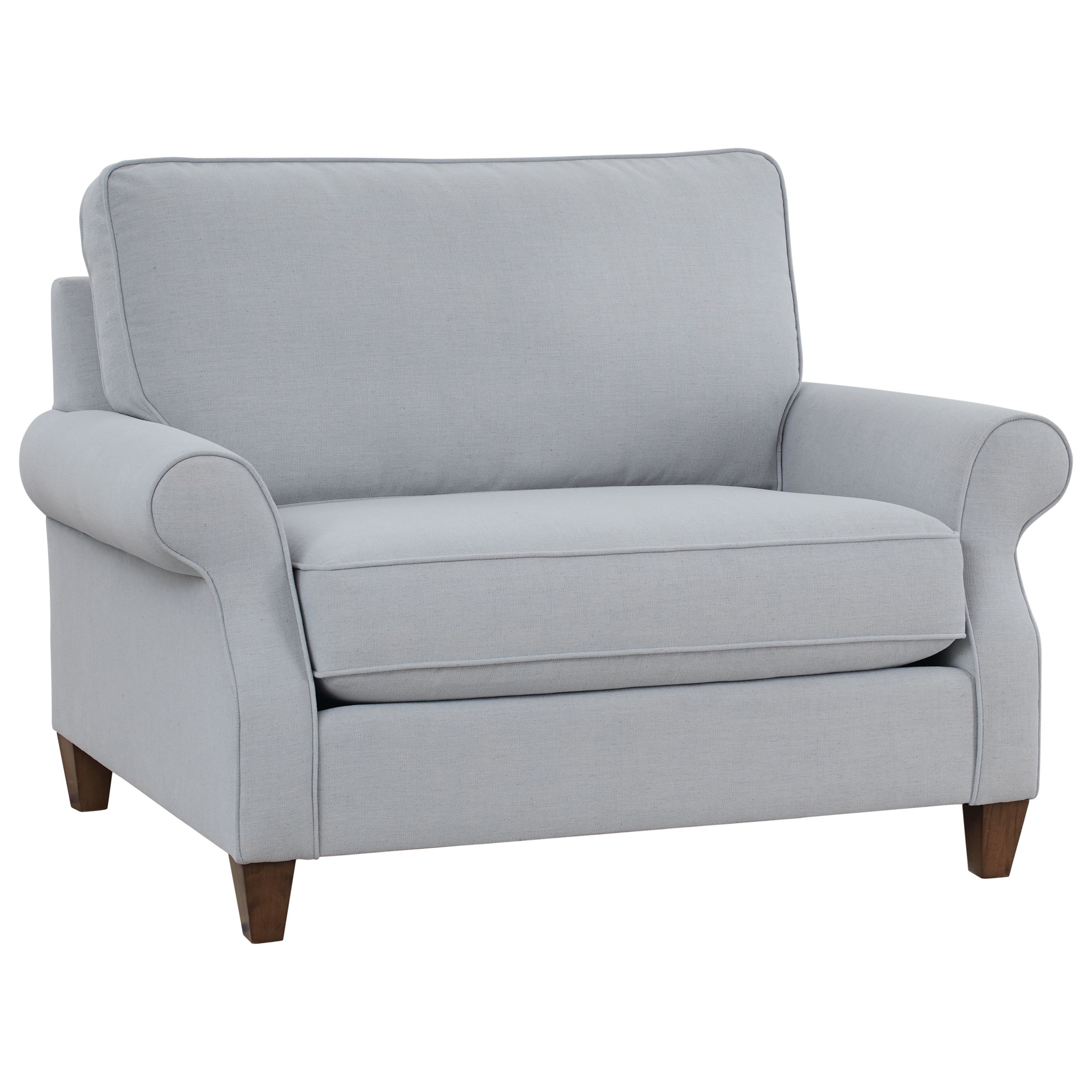 Bassett Davenport 2716 18FC Transitional Chair and a Half with