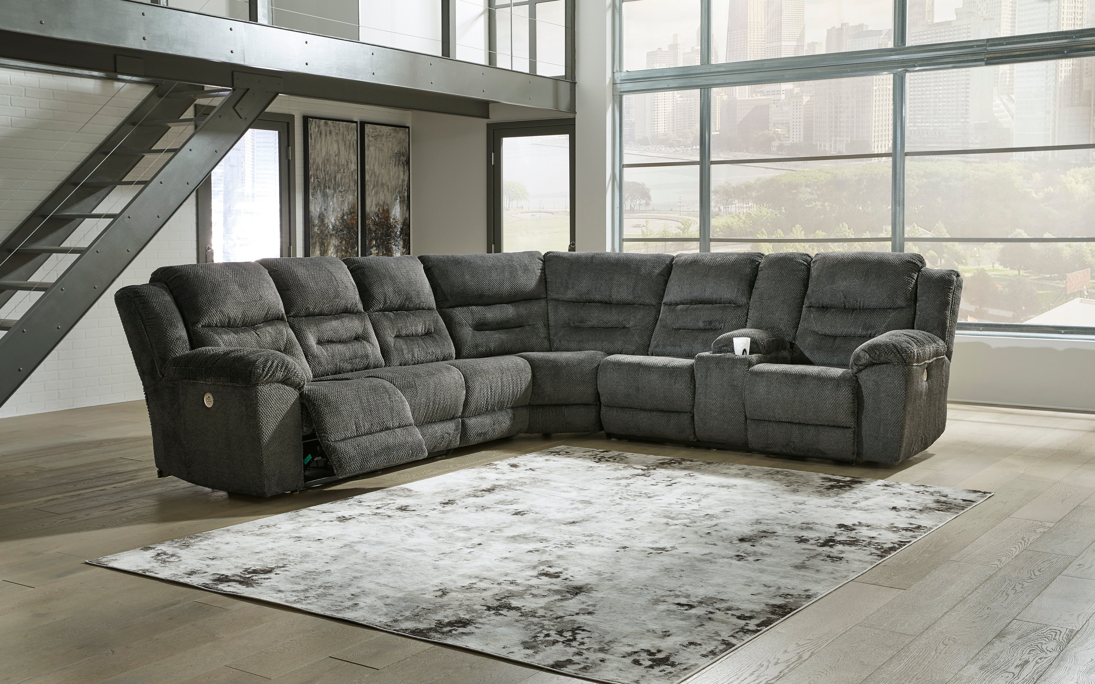 Nettington 4 Piece Power Reclining Sectional