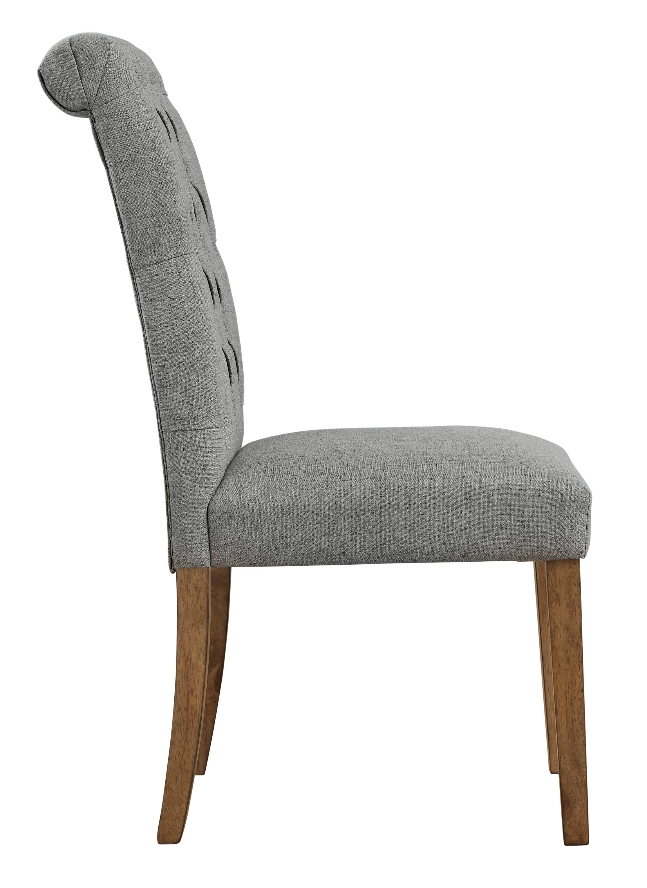 Scroll back best sale fabric dining chairs