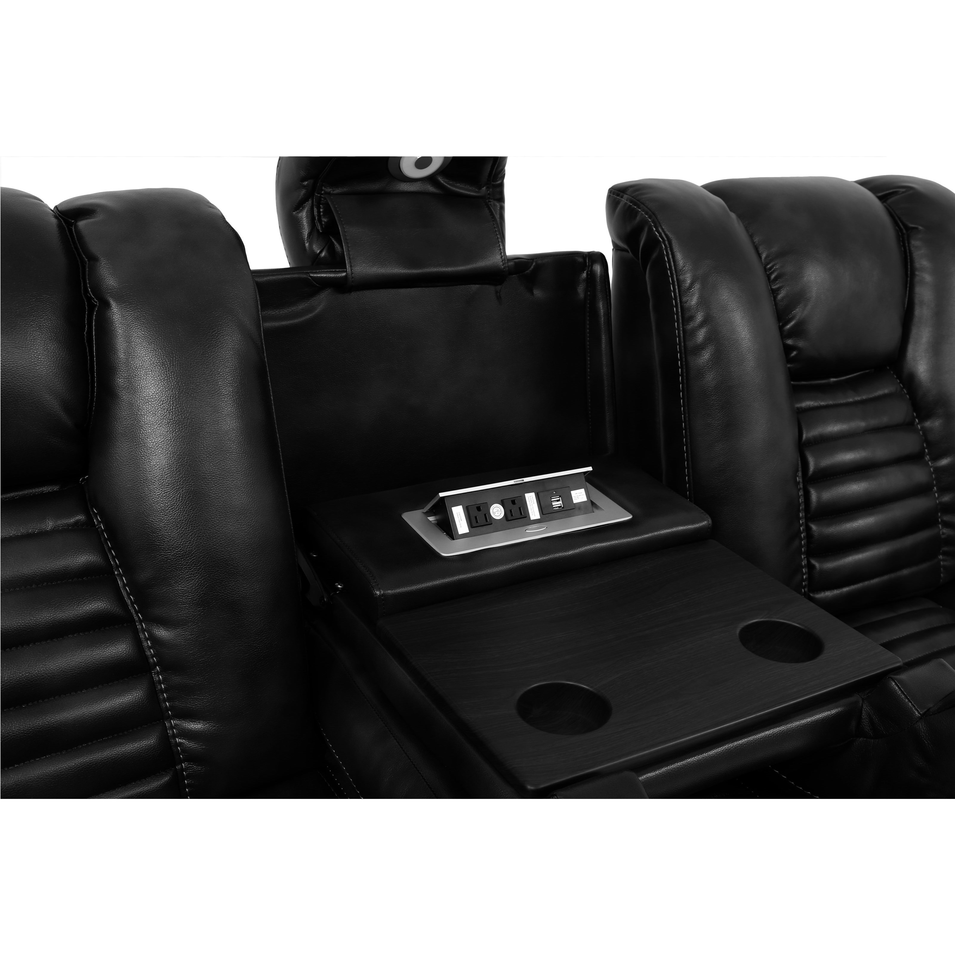 Cheers easton three piece power discount reclining sofa with power headrest set