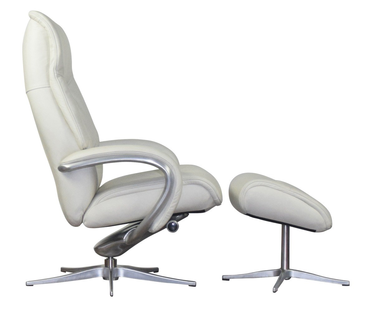 Reclining office discount chair with ottoman