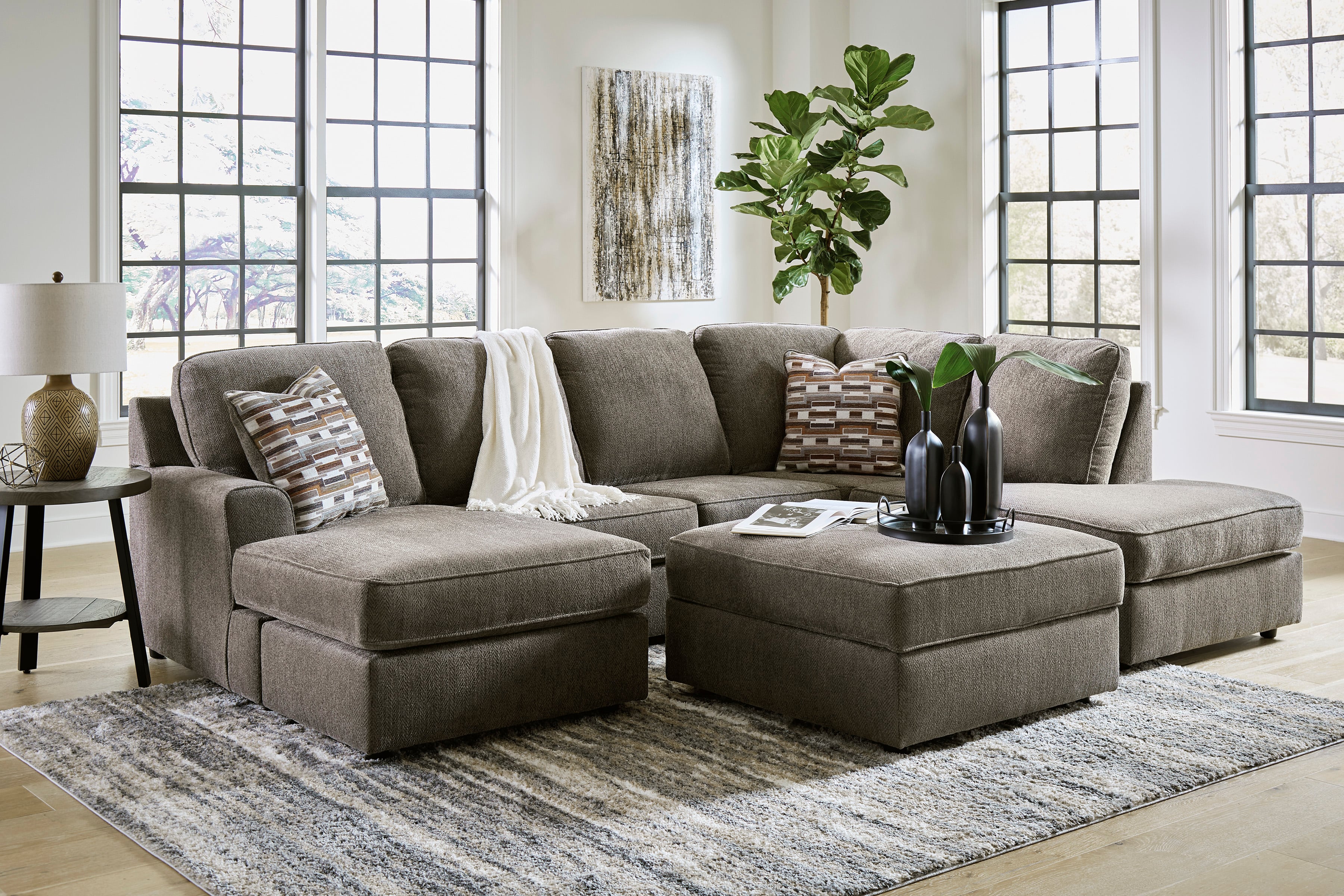 Signature Design by Ashley O Phannon 29402S1 2 Piece Sectional with Chaise Value City Furniture Sectional Sofa Groups