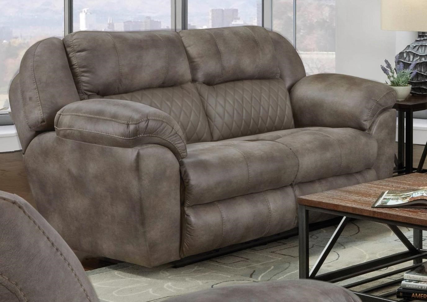 Catnapper lay flat power reclining console loveseat hot sale