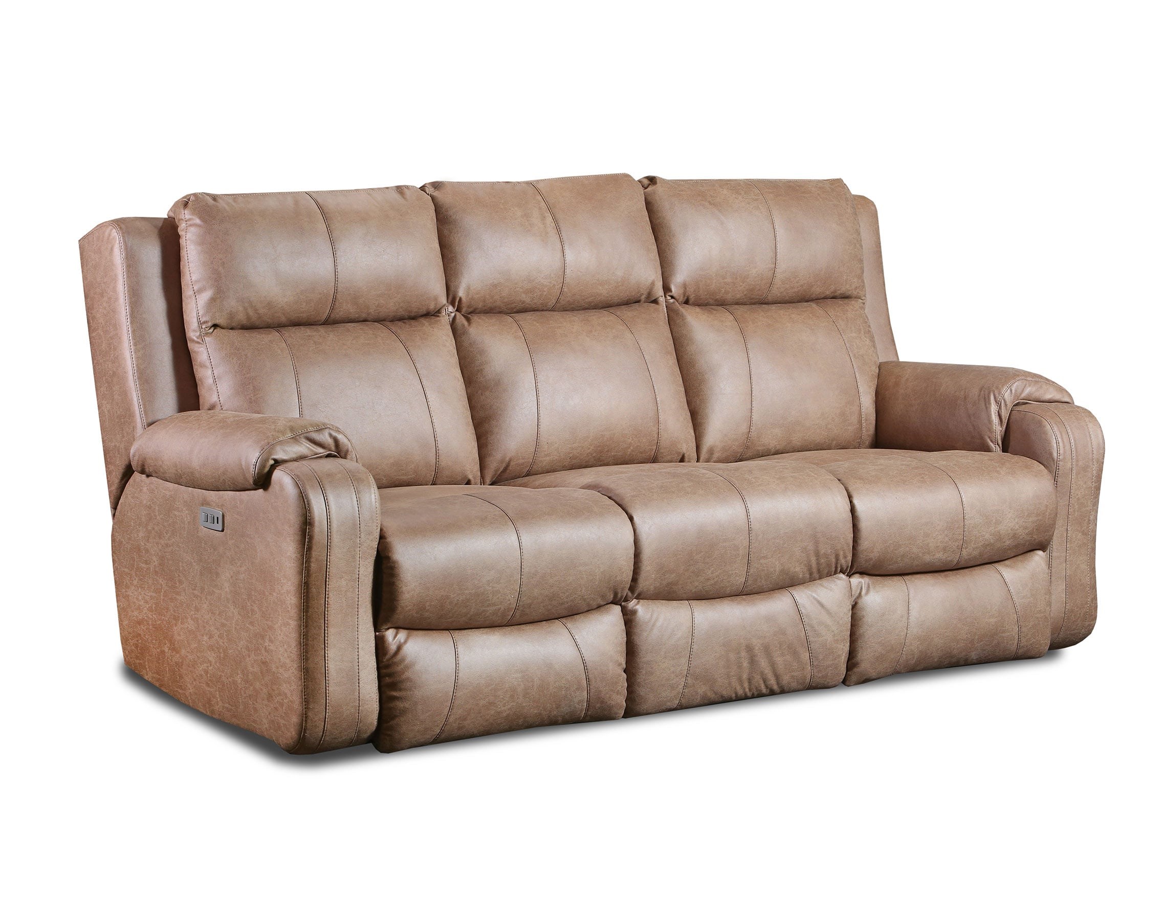 Reclining sofa with discount heat and massage