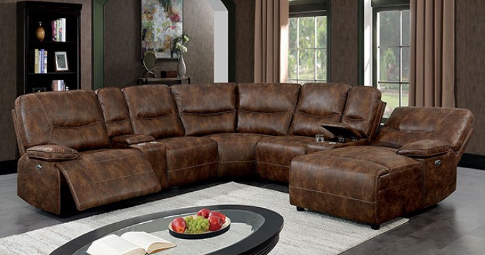 Suede sectional discount couch with recliner