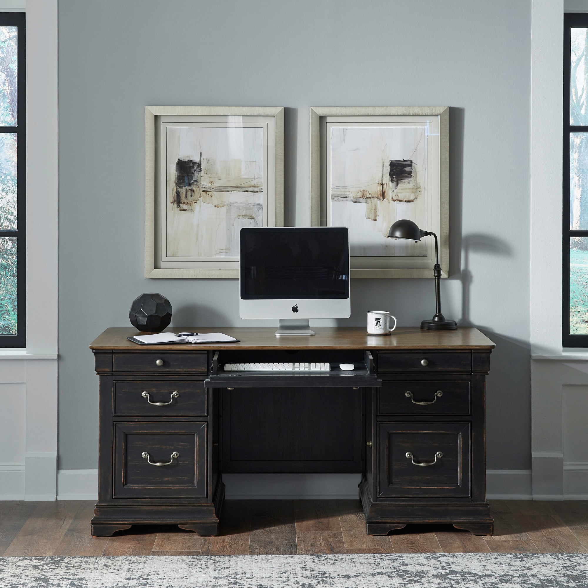 Farmhouse executive deals desk