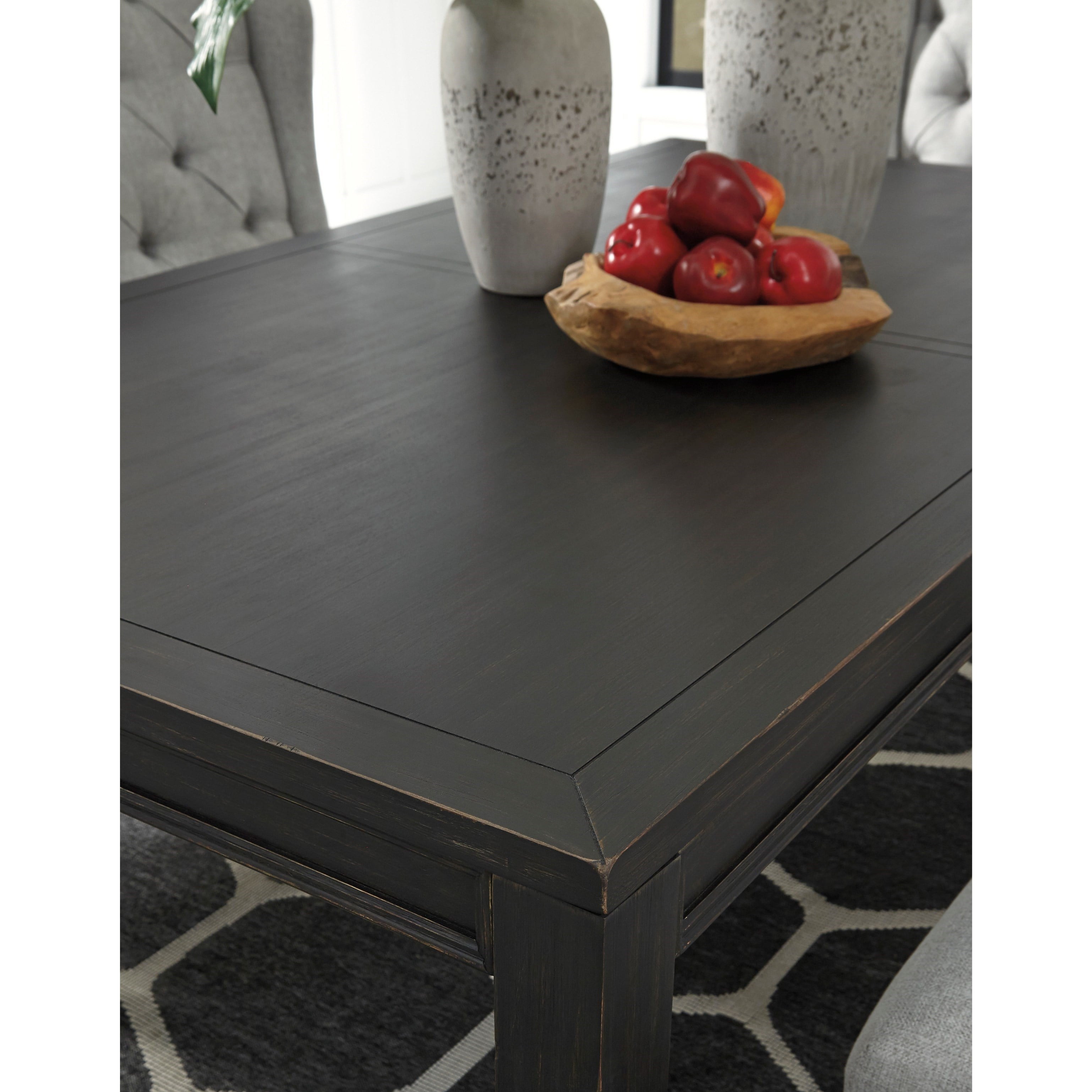 Black dining deals table ashley furniture