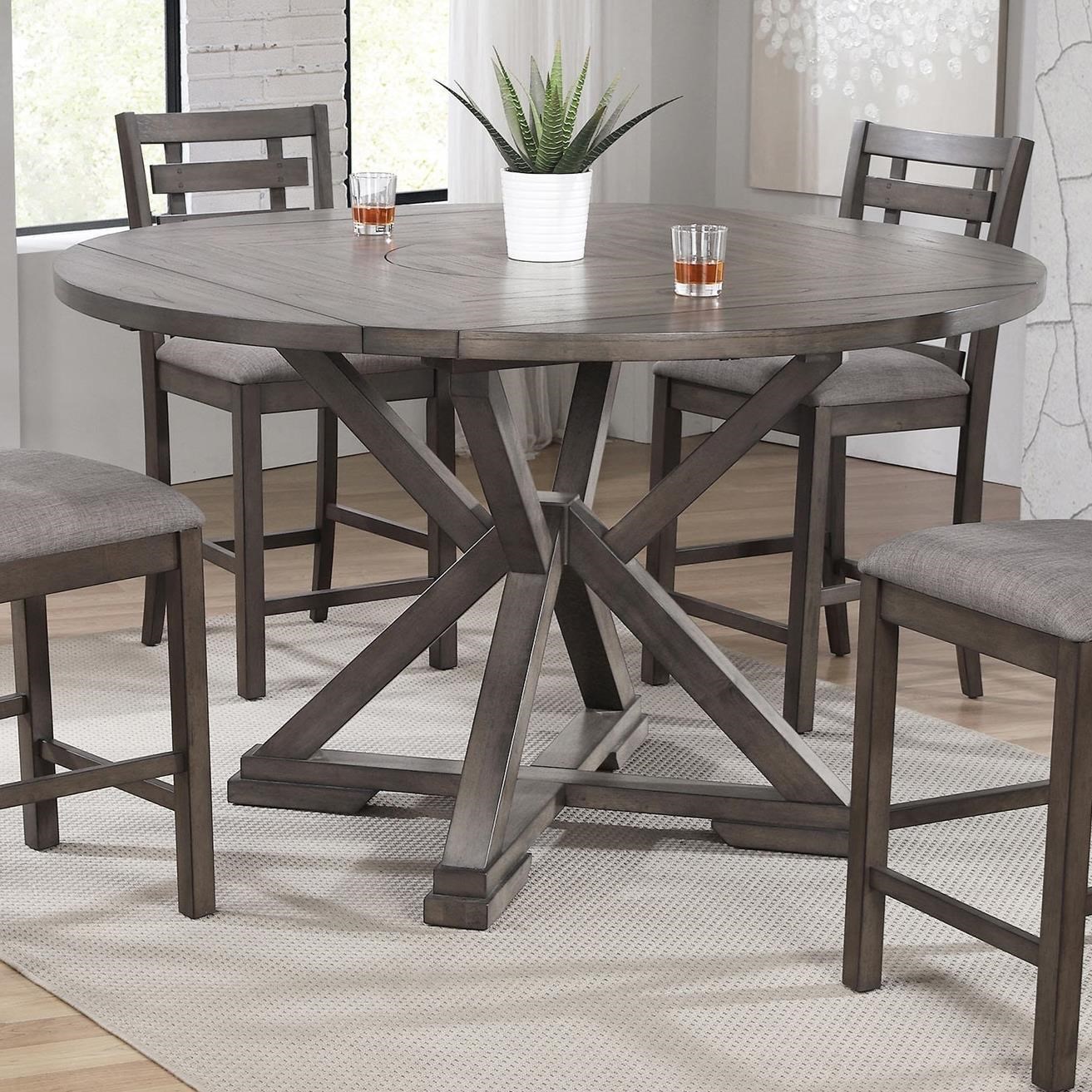 Counter height dining table with lazy susan sale