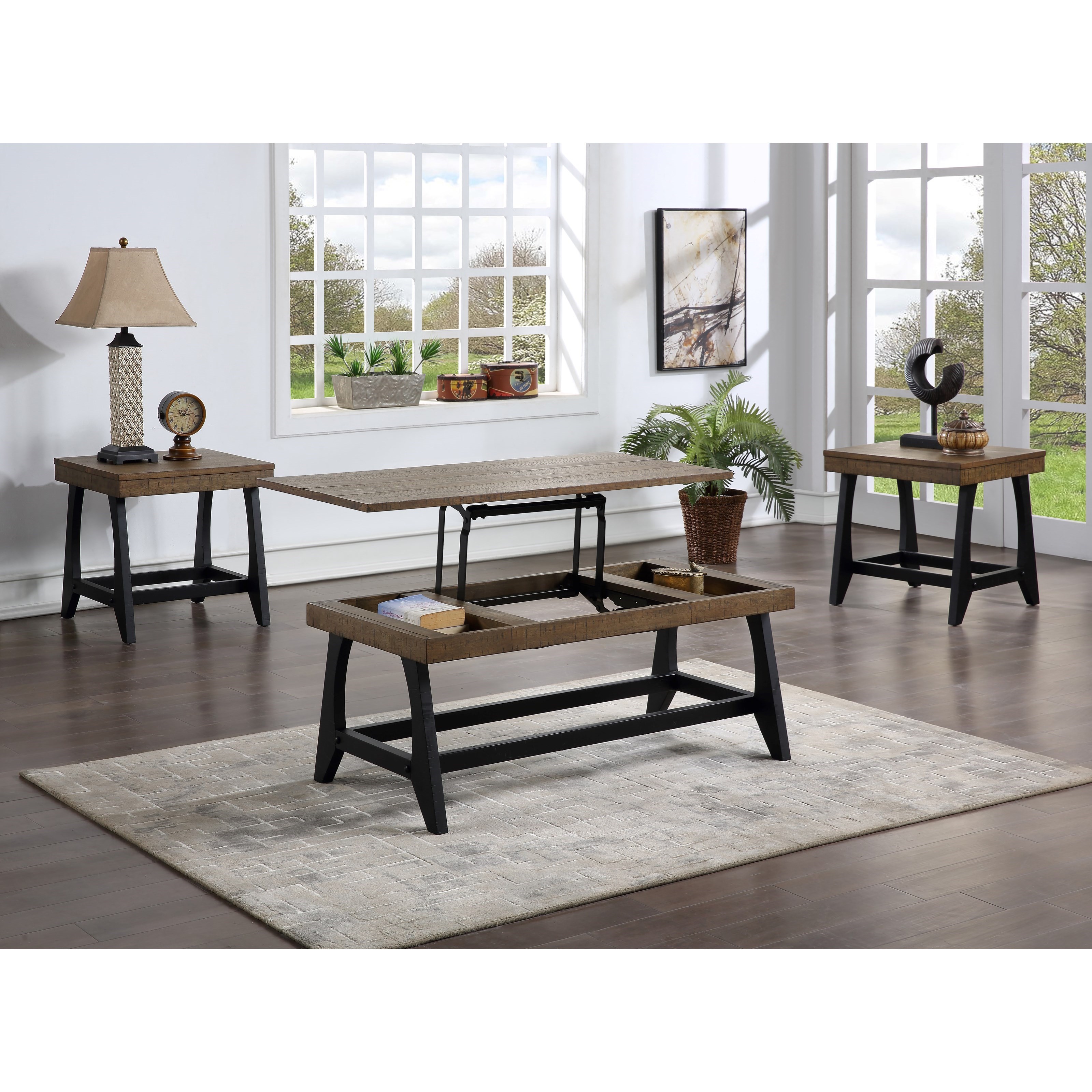 Modern rustic end online tables