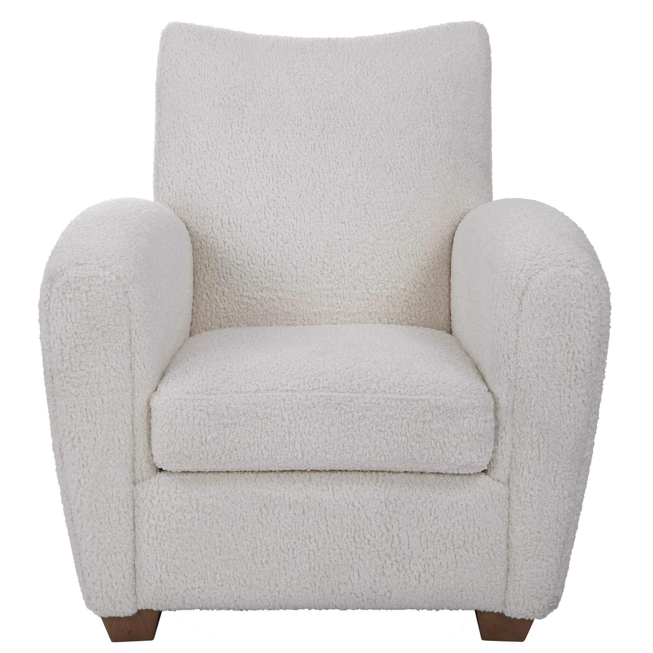 Uttermost Teddy 23682 Teddy White Shearling Accent Chair