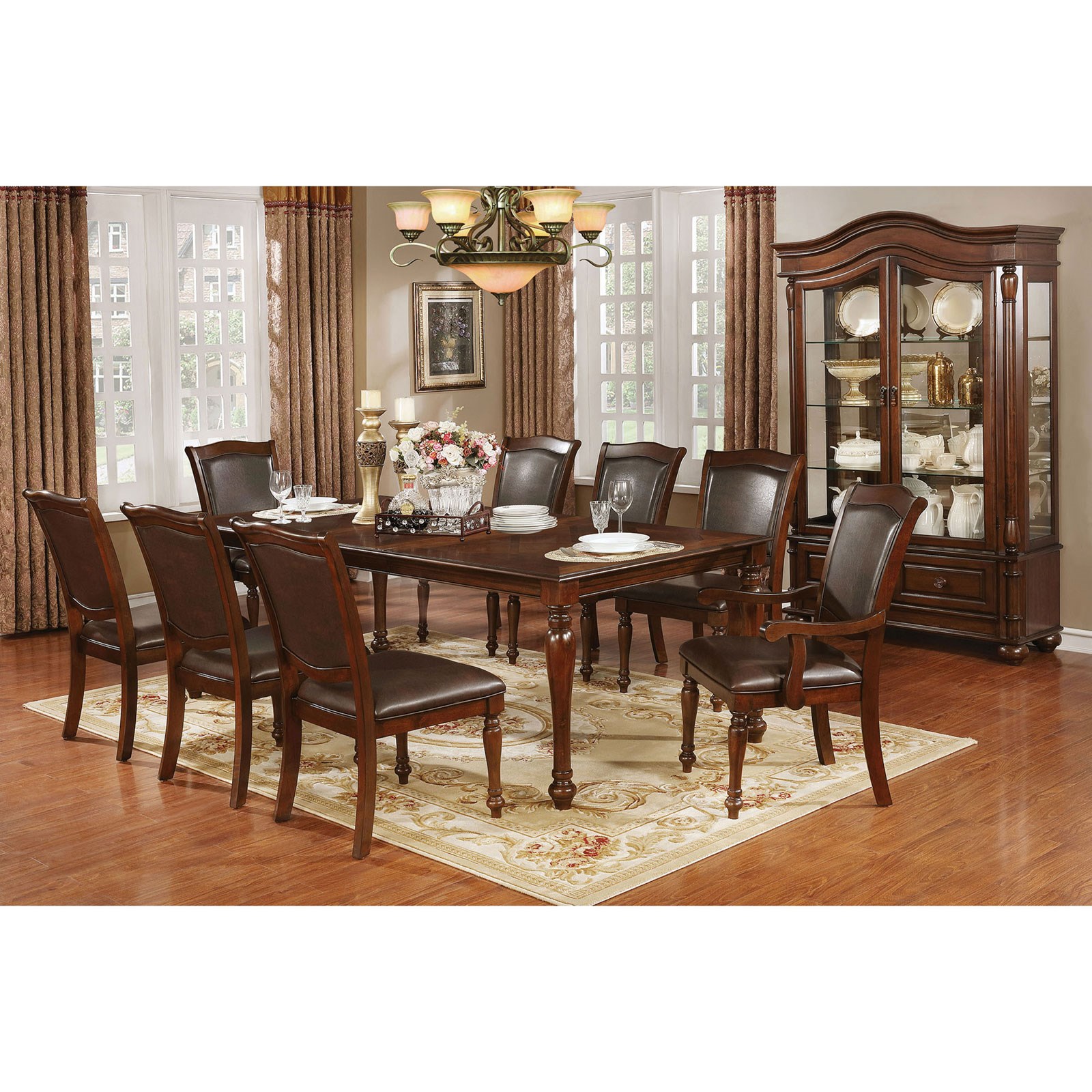 Traditional dining best sale table set