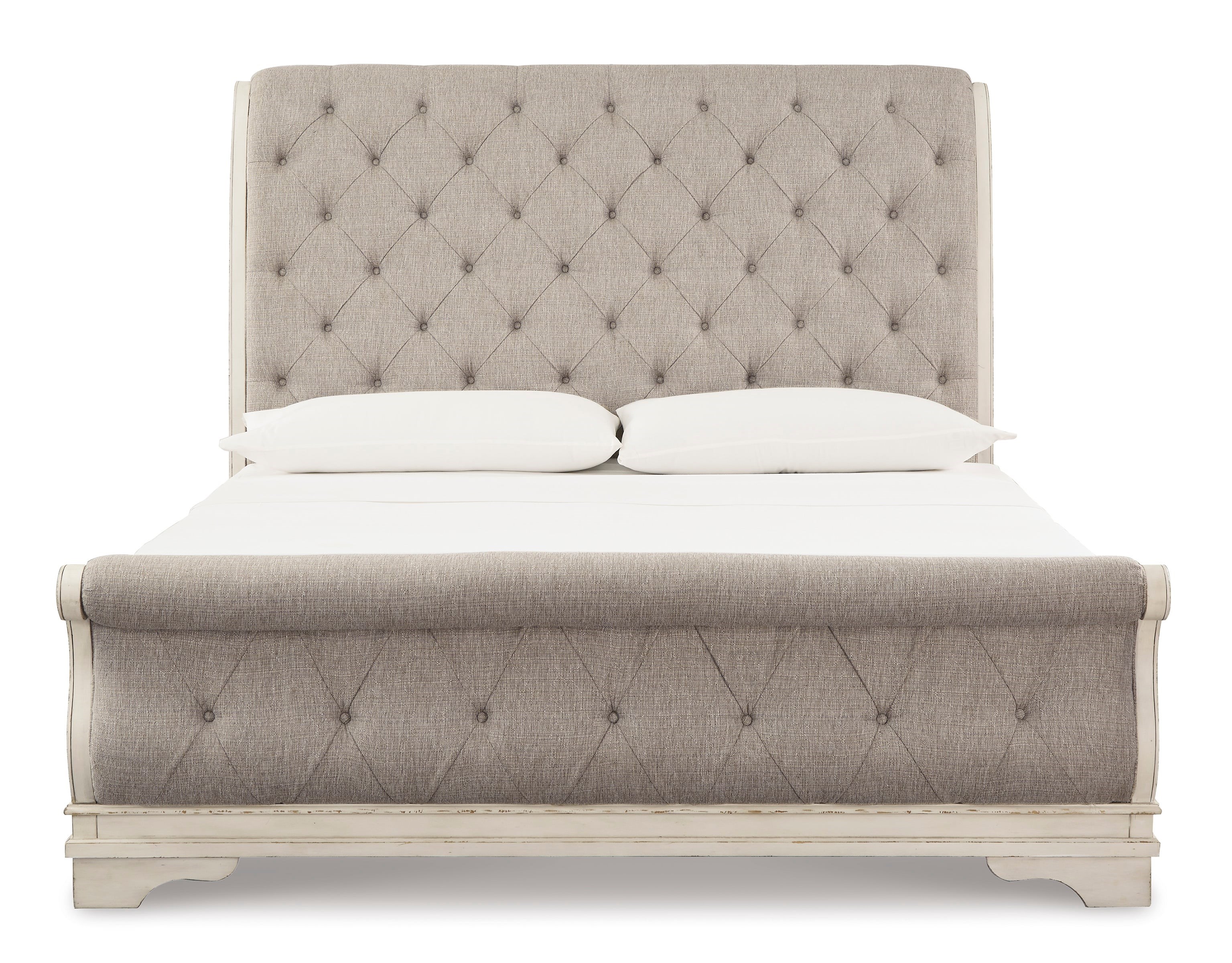 Ashley Signature Design Realyn B743B4 Queen Upholstered Sleigh Bed With ...