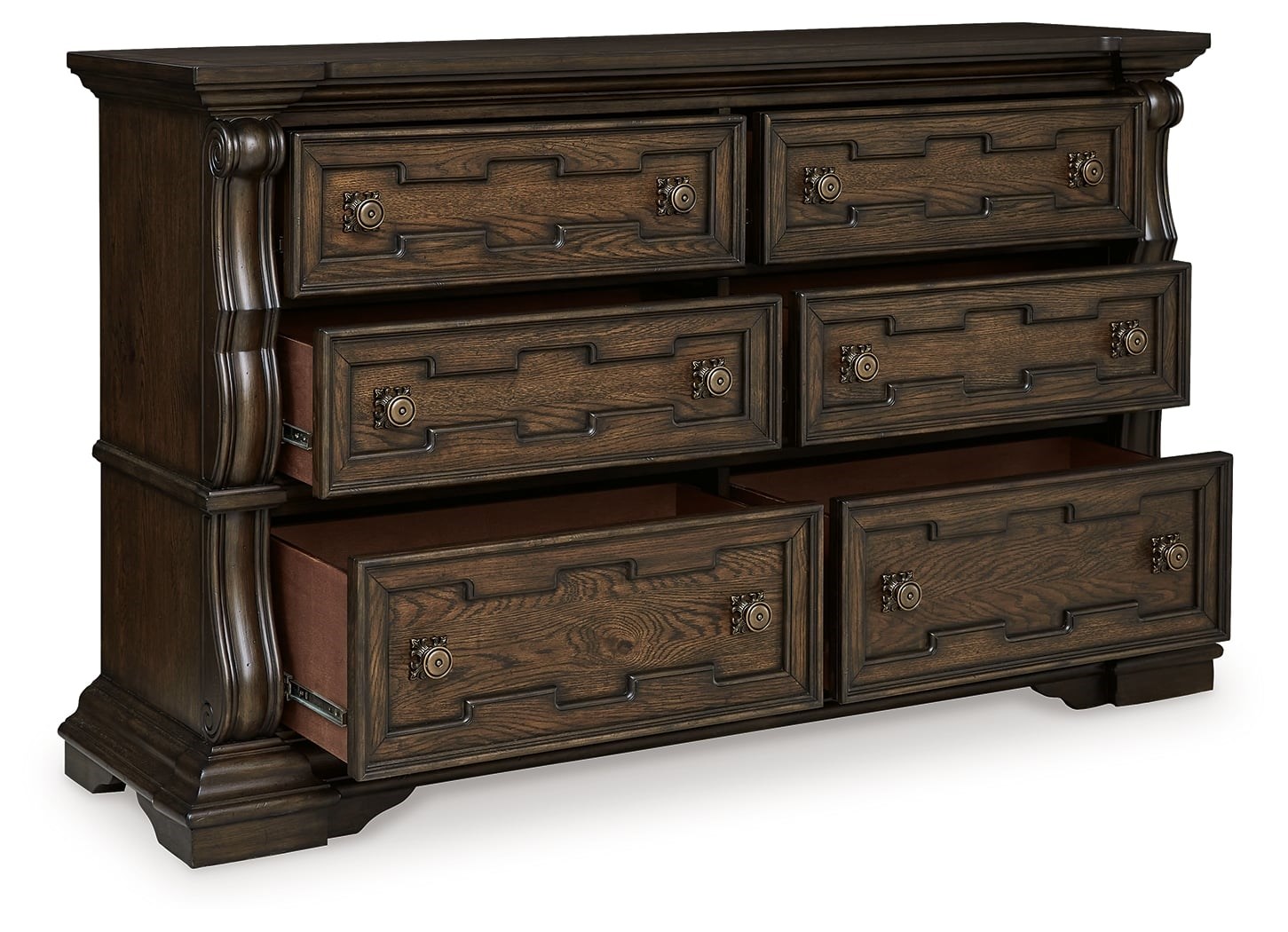 Signature Design By Ashley Maylee B947-31 Traditional 6-Drawer Dresser ...