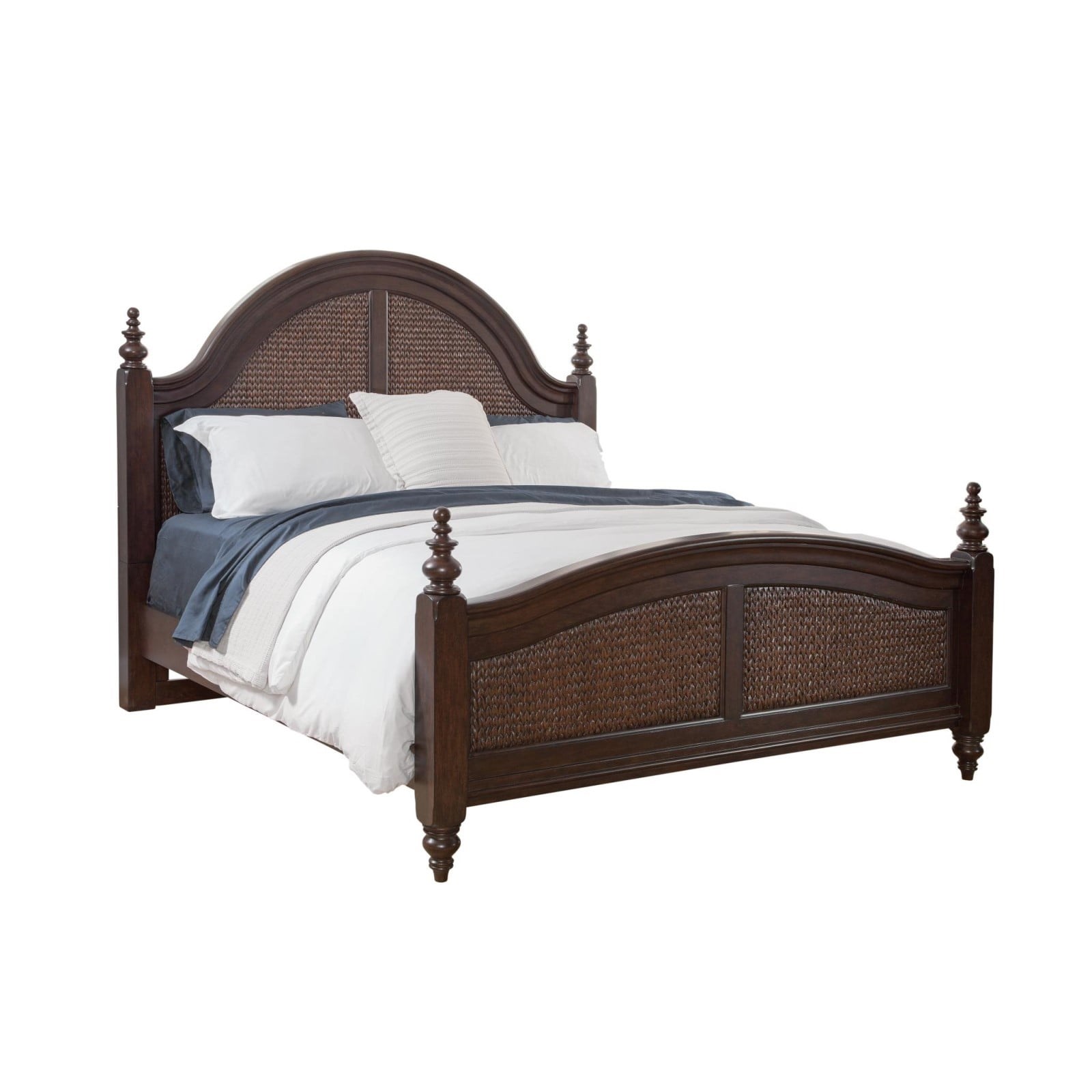 American Woodcrafters Rodanthe 3900-50WOWO Traditional Queen Woven Bed ...