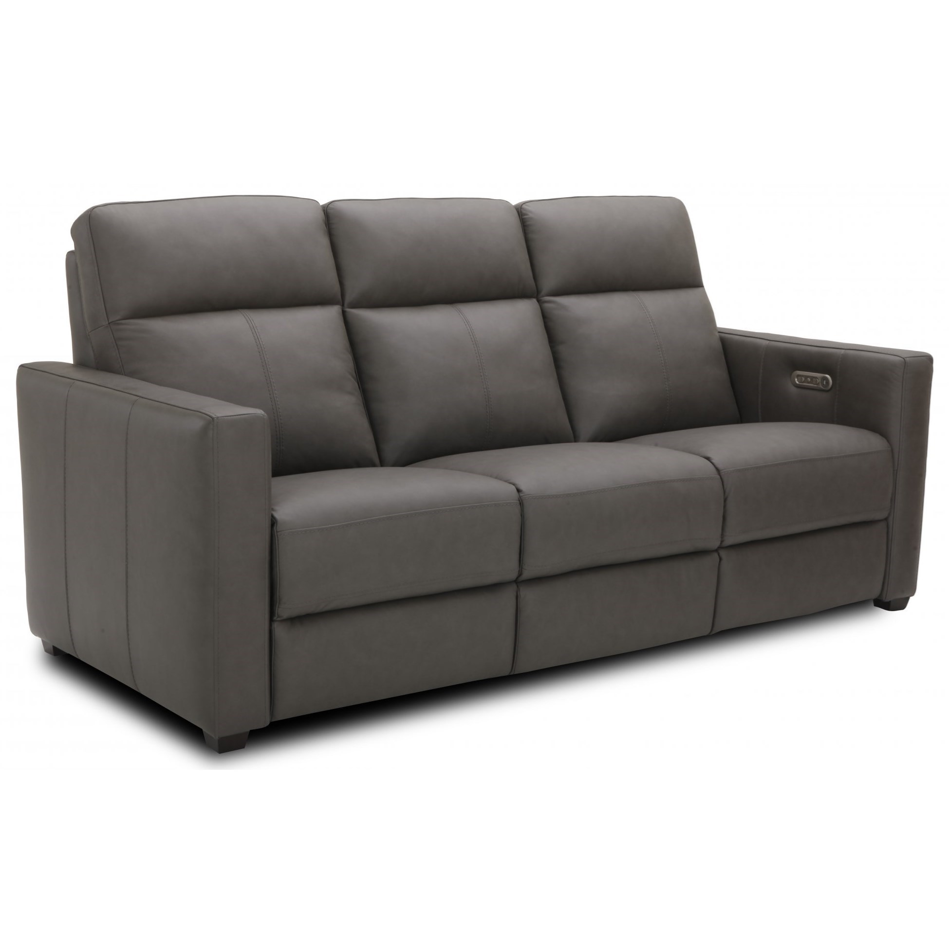 Flexsteel leather outlet reclining sofa