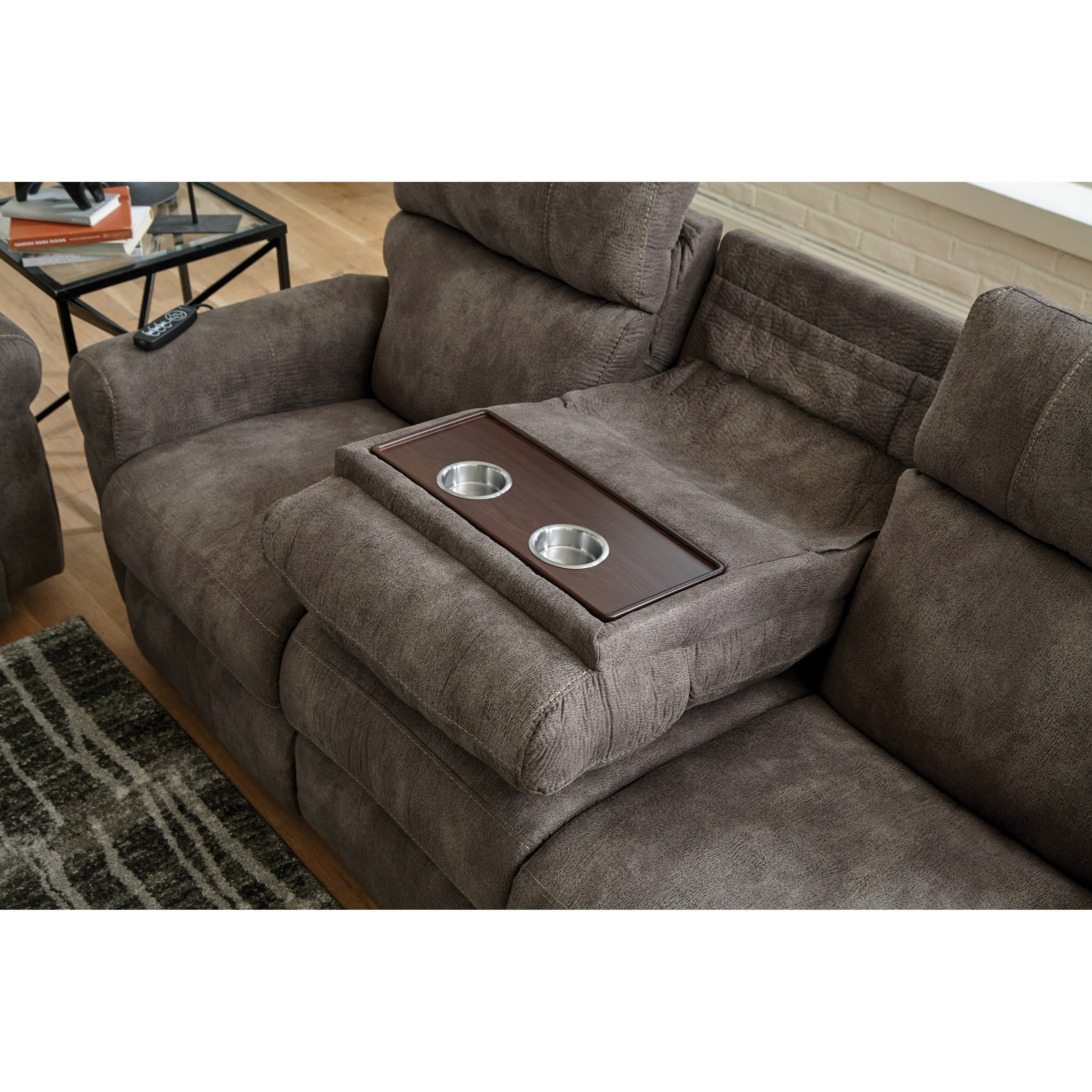 Reclining sectional sofa with deals massage and heat