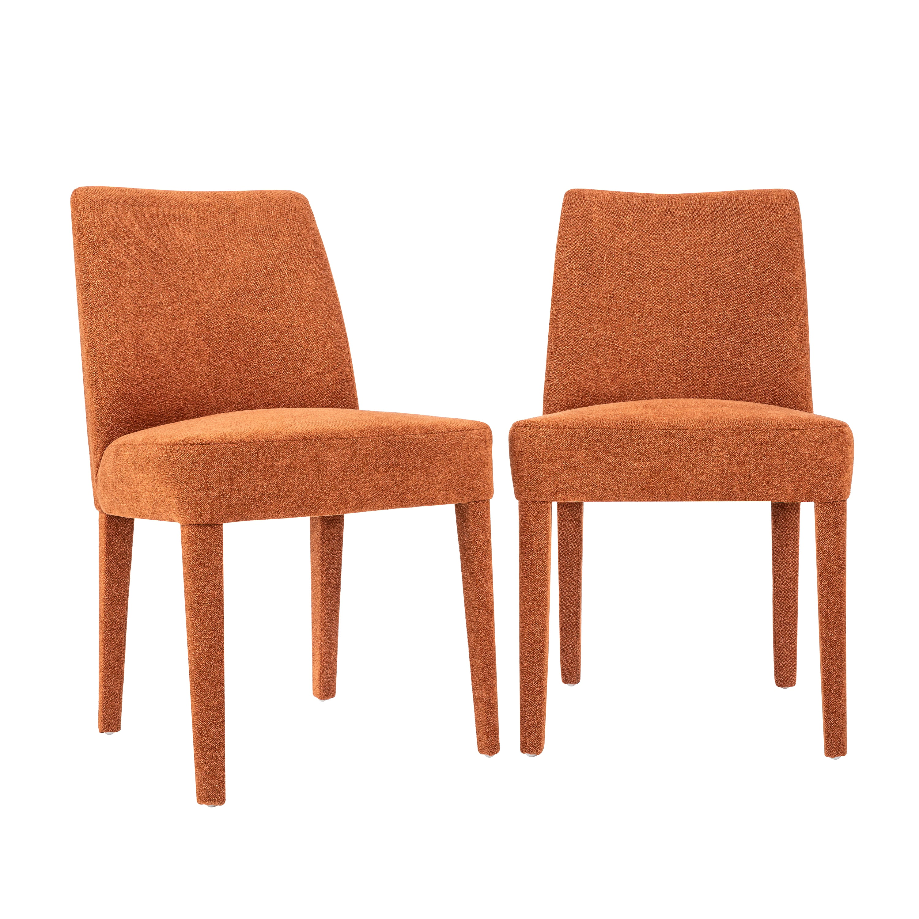 Orange side chairs hot sale