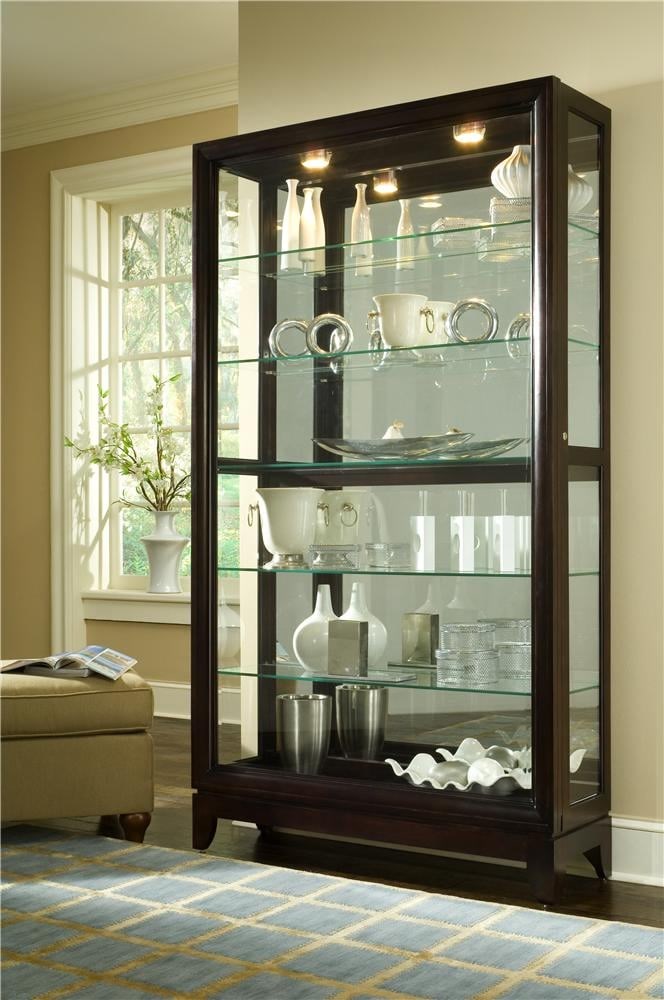 Pulaski Furniture Curios 705756508 Contemporary Two-Way Sliding Door ...