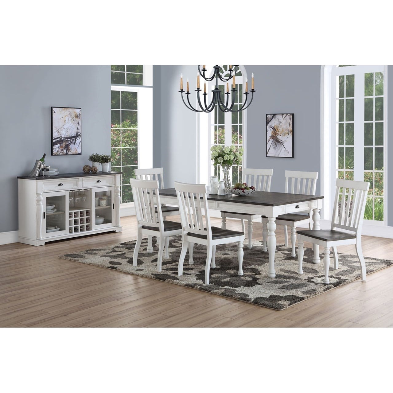 Dining room chairs silver legs hot sale