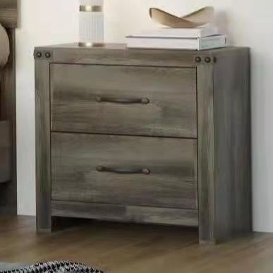 New Classic Misty Lodge B6303 040 Rustic 2 Drawer Nightstand