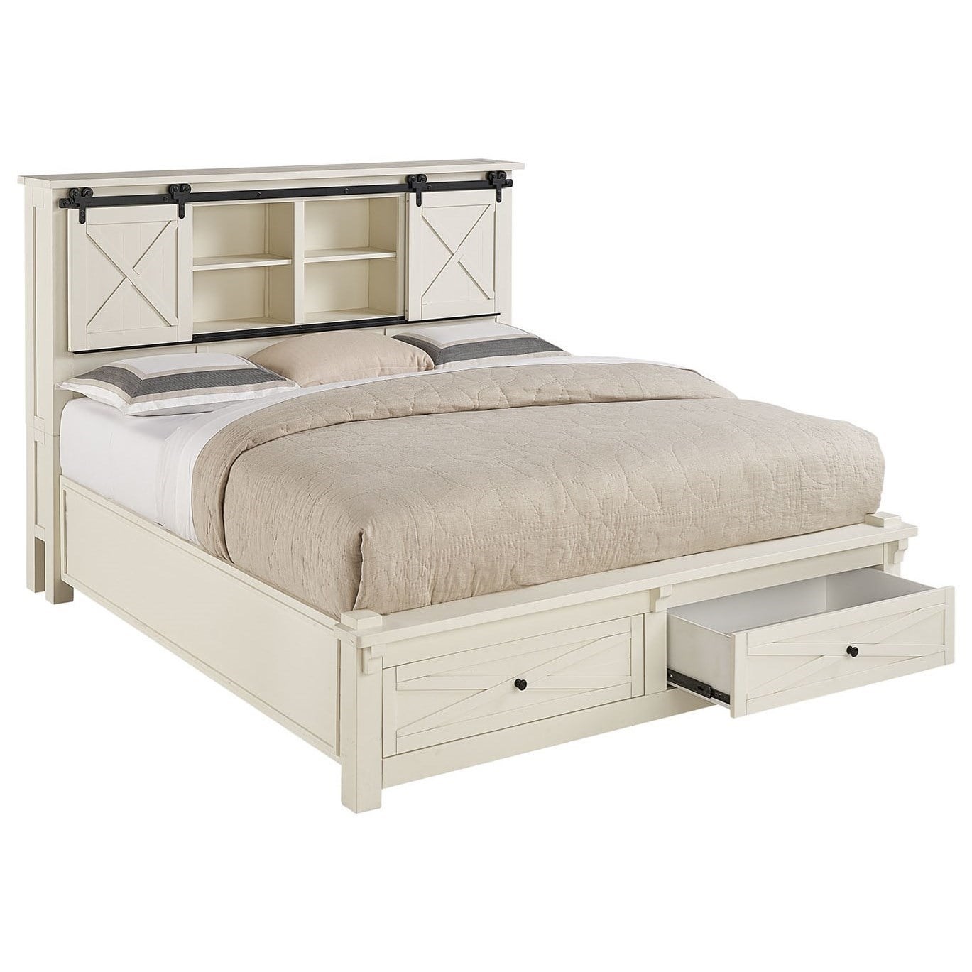 Bookcase storage store bed queen