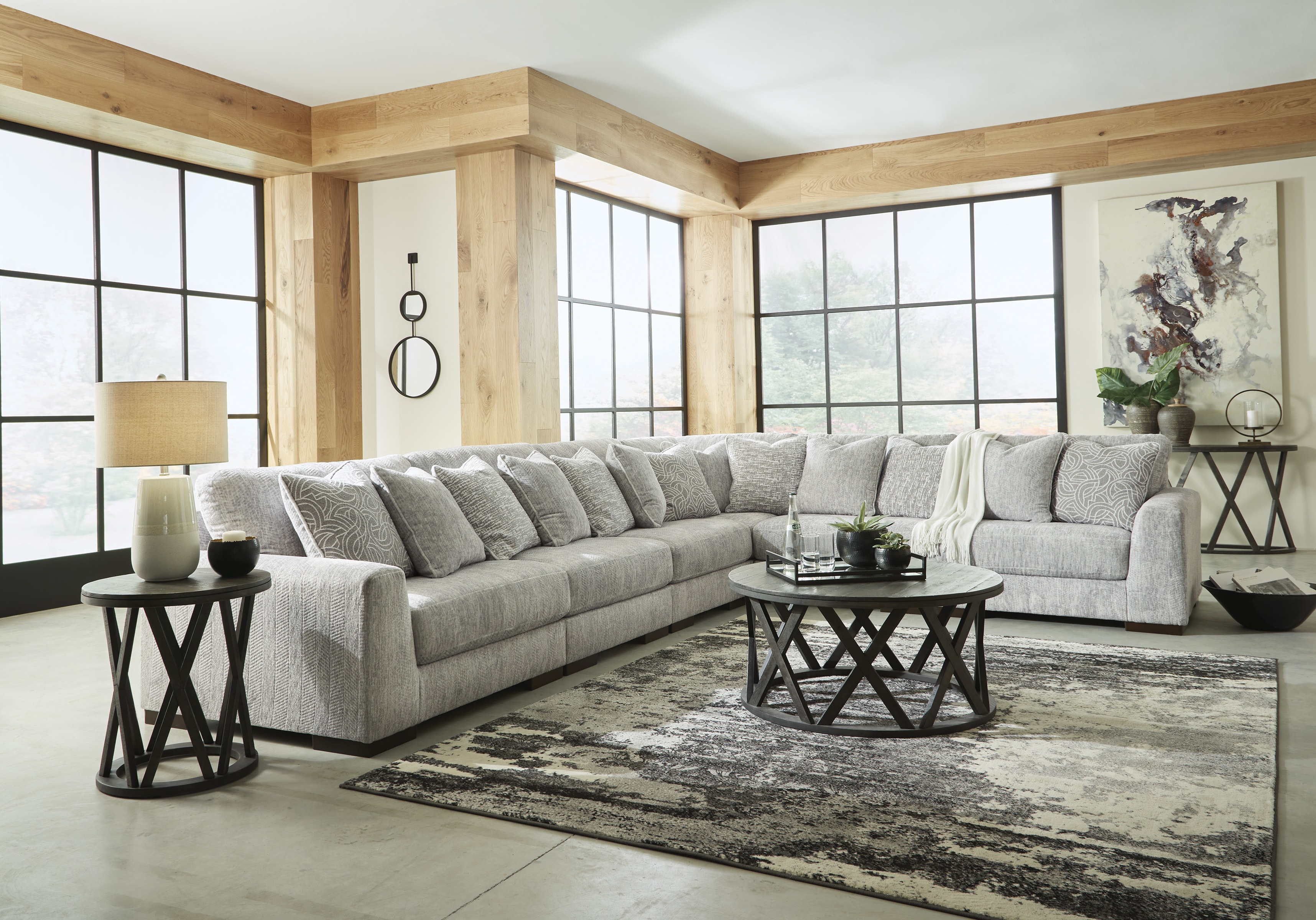 Signature Design by Ashley Regent Park 14404S7 6 Piece Sectional Standard Furniture Sectional Sofa Groups