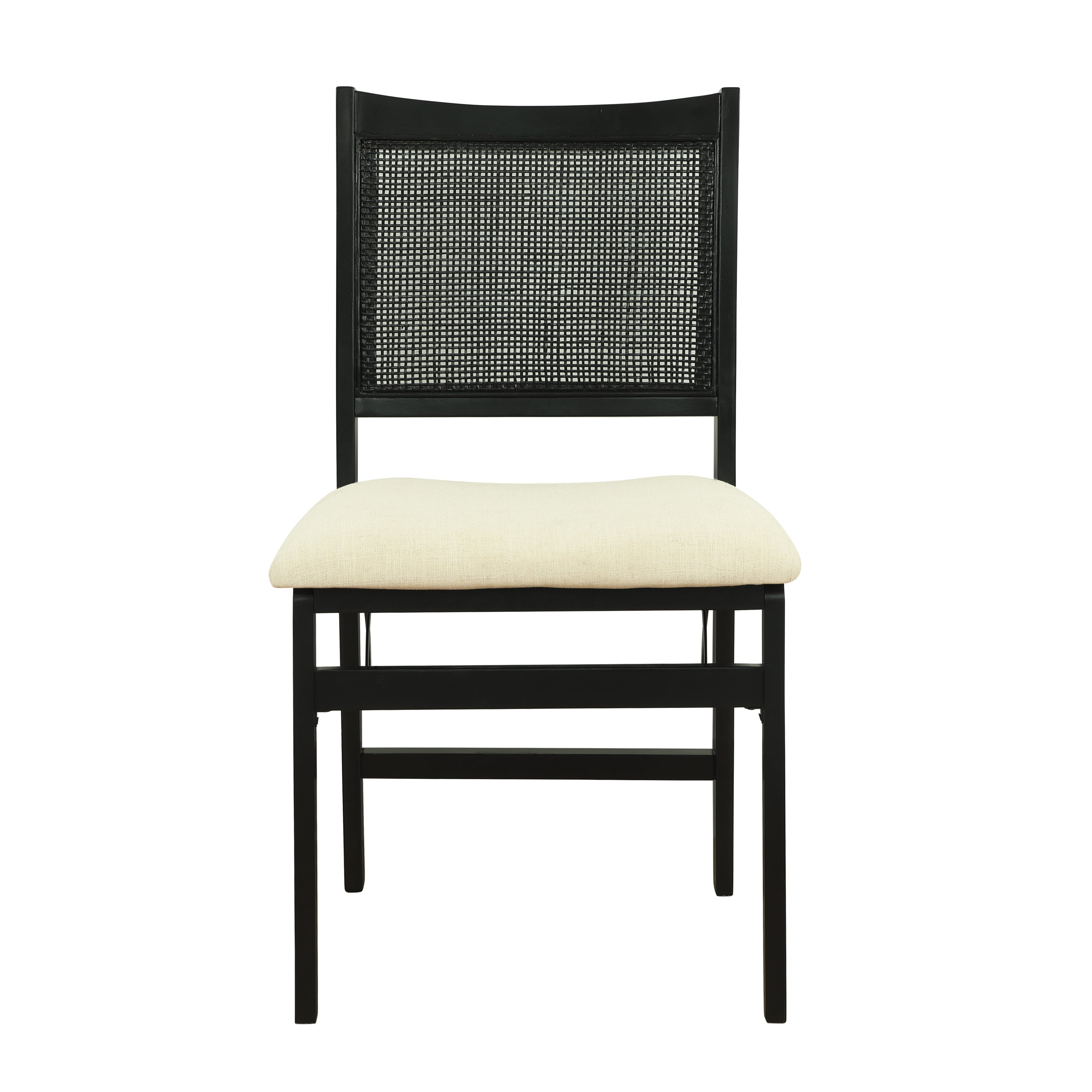 Upholstered cane online chair