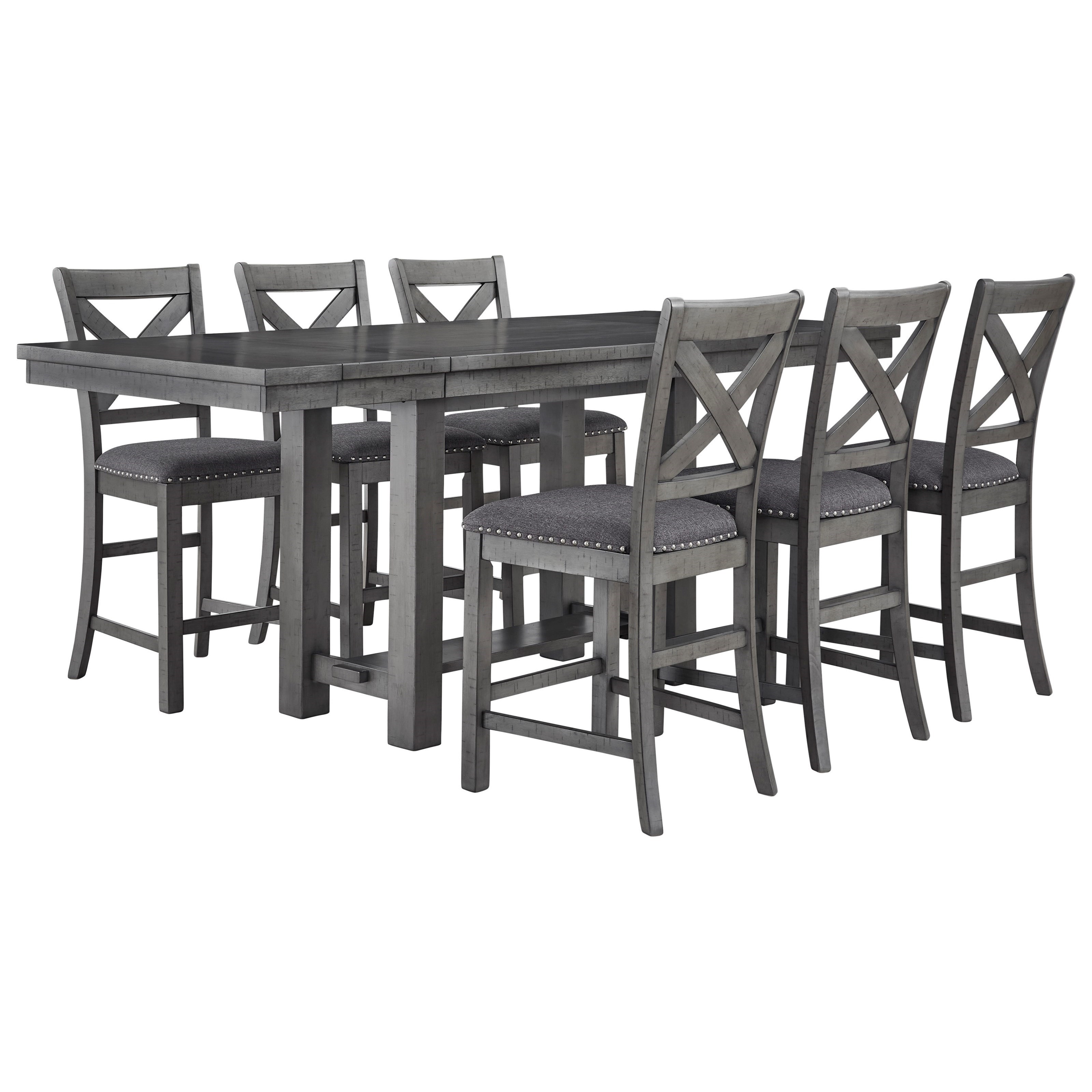 7 piece counter height deals dining set ashley furniture