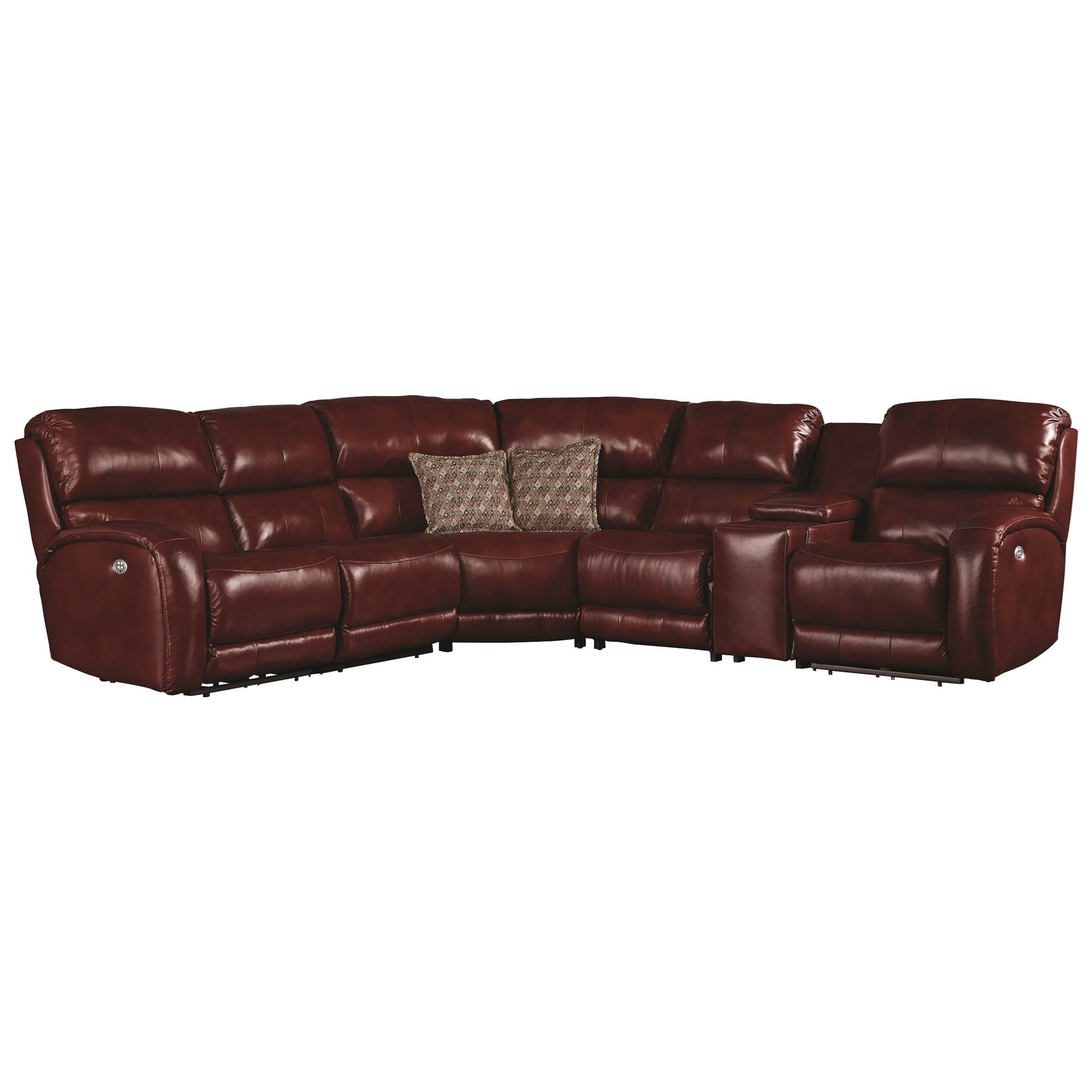 Reclining sofa discount with lumbar support