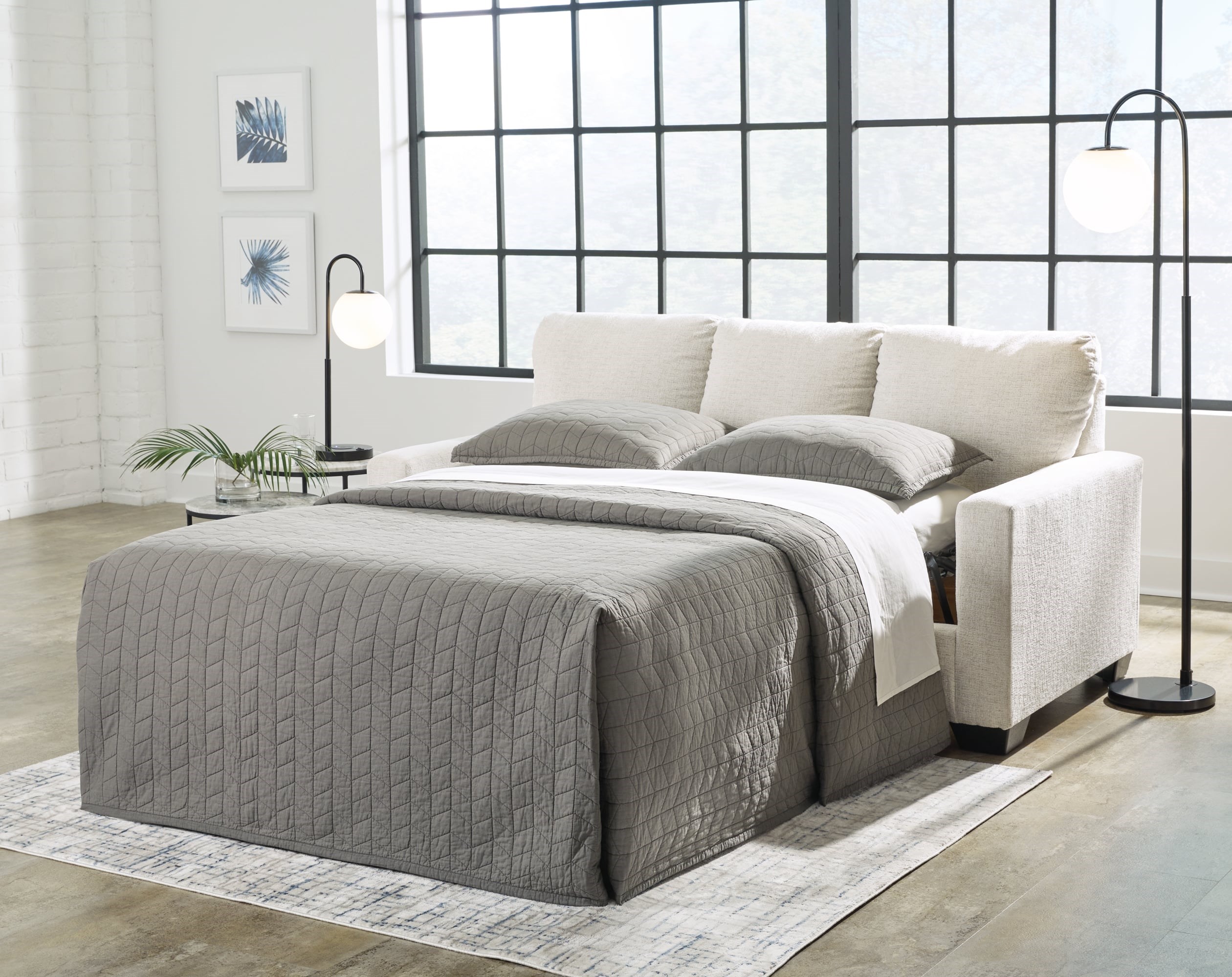 Signature Design By Ashley Rannis 5360339 Contemporary Queen Sleeper ...