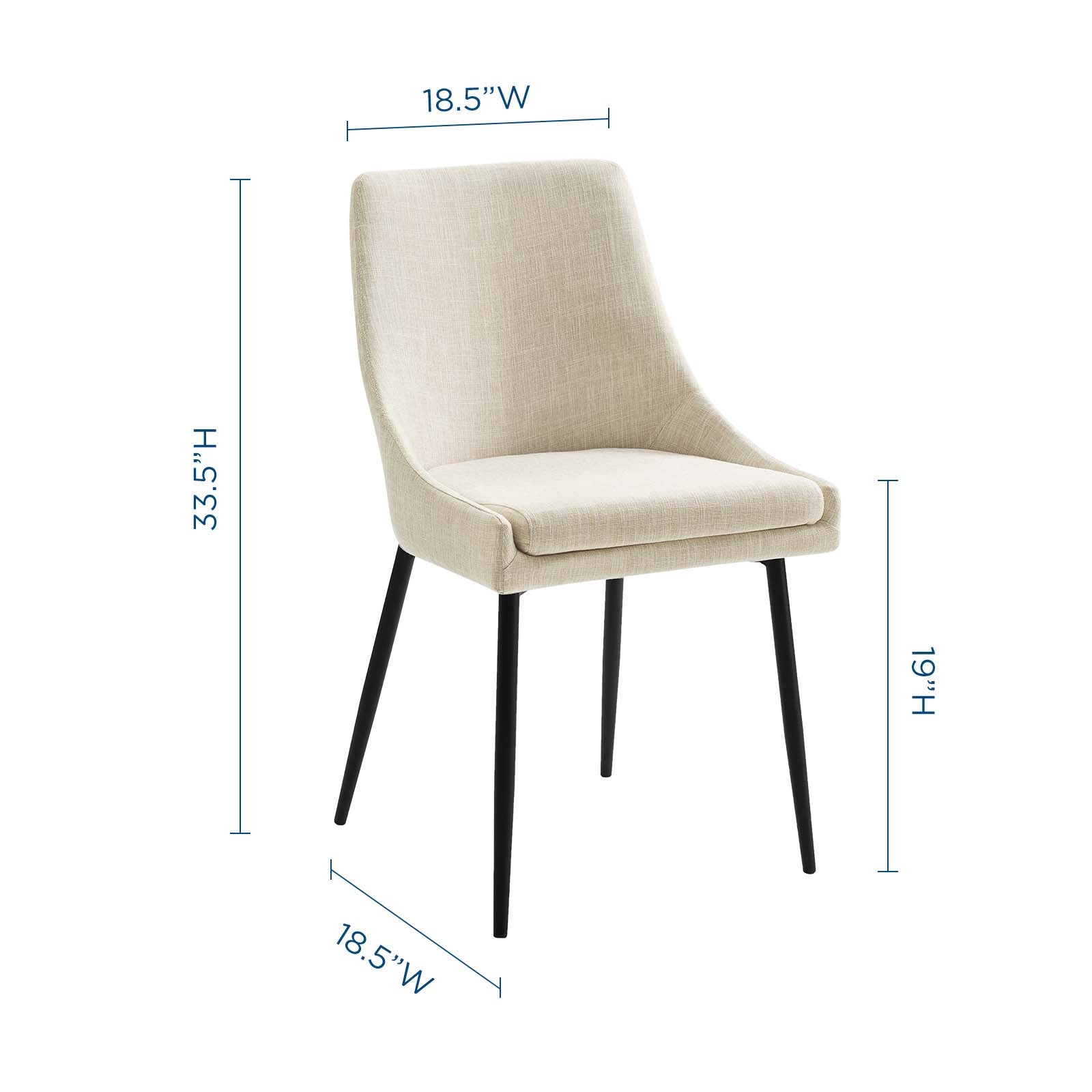 Modway viscount fabric online dining chair