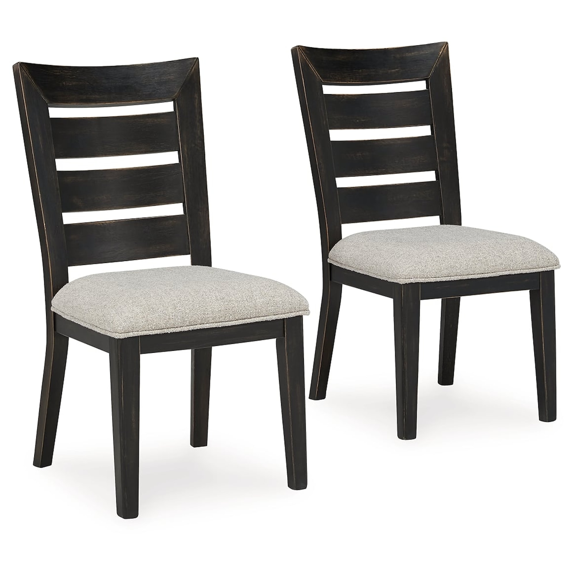 Signature Design By Ashley Galliden D841 03 Dining Chair In Aged Black signature-design-by-ashley-ashbryn-d844-25x1-d844-08x1-d844-01x4-dining