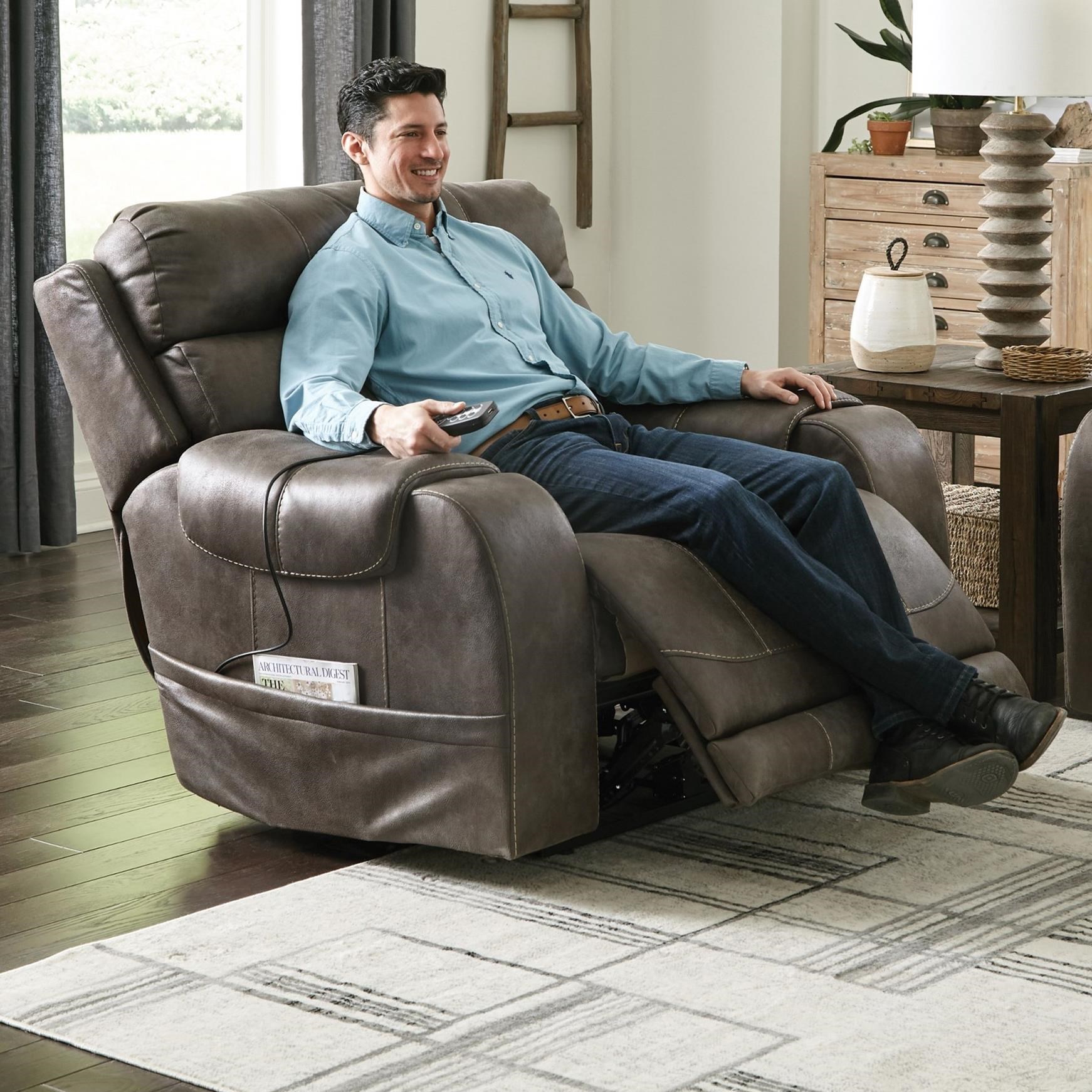 Costco barcalounger deals fabric power recliner