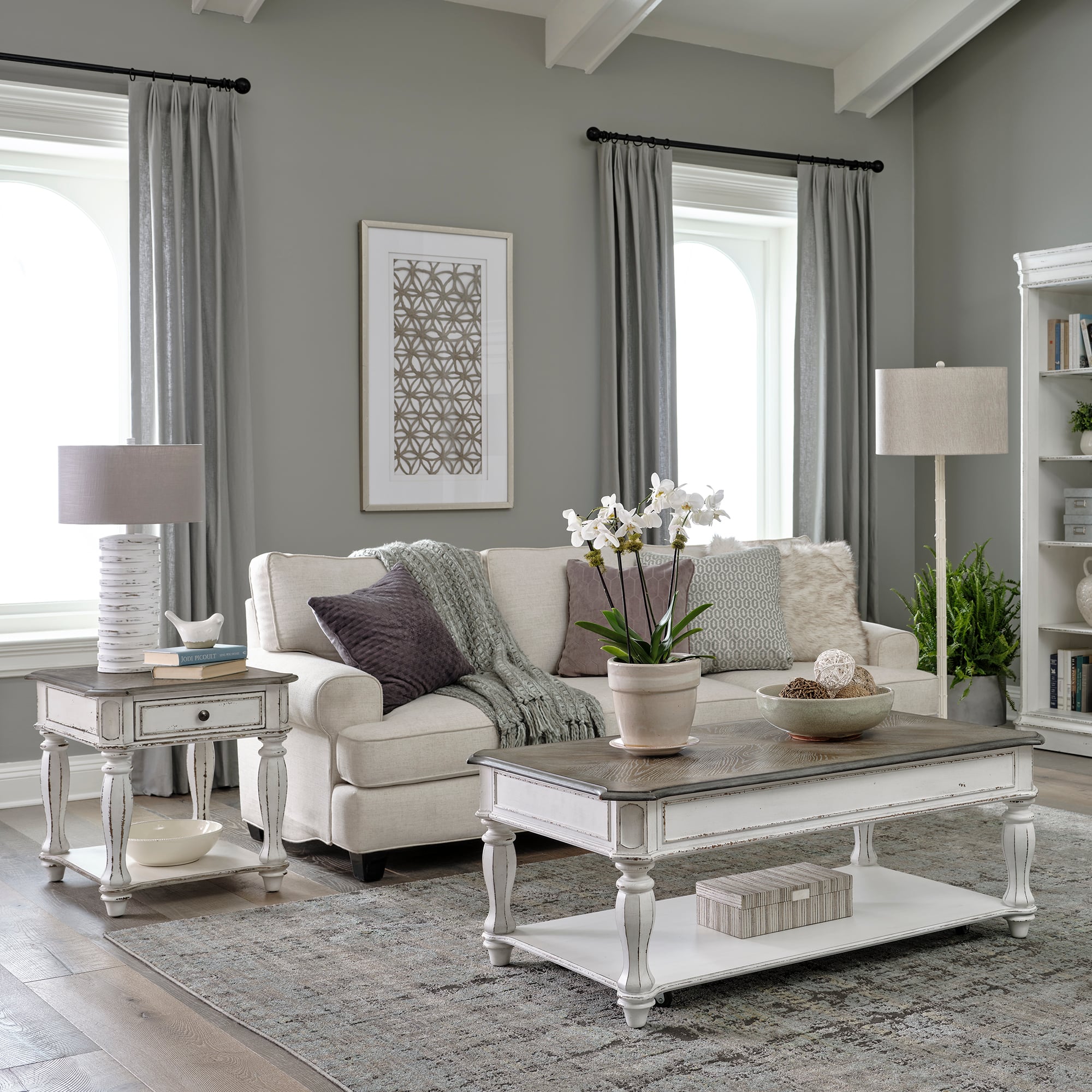 Liberty furniture magnolia manor cocktail table sales