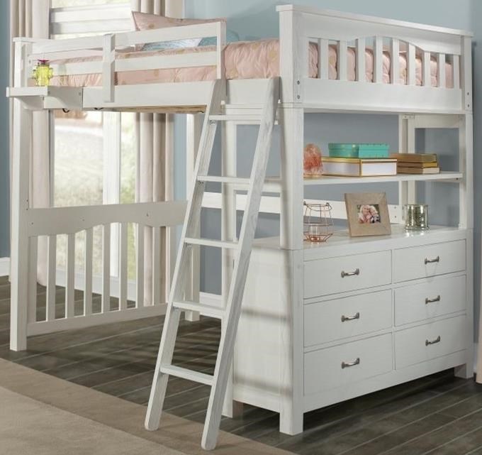 Highlands full loft bed best sale with desk