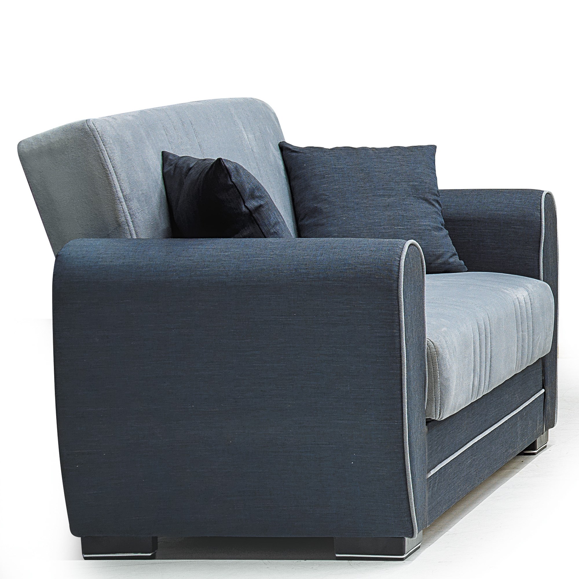 New Classic Pelli USB12-20-GRY Click Clack Futon Convertible Sofa, Arwood's Furniture