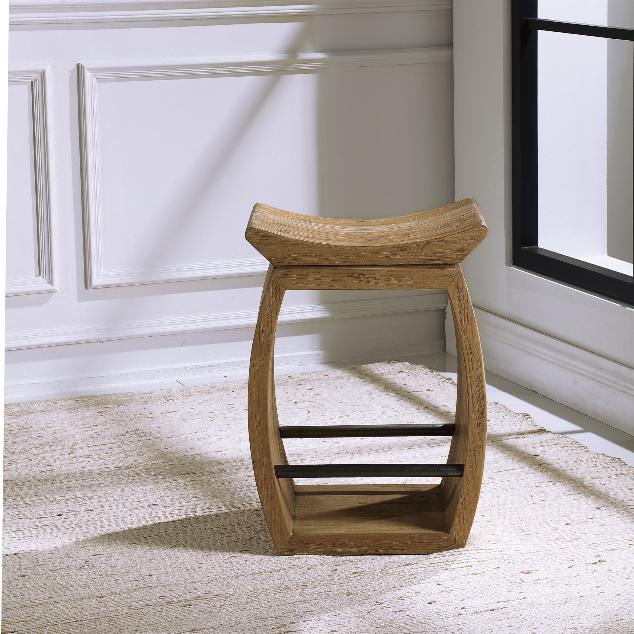 Uttermost Accent Furniture Stools 24988 Connor Modern Wood