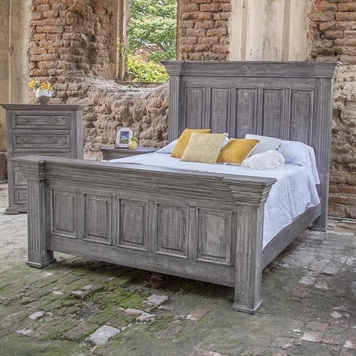 Distressed king on sale bedroom set